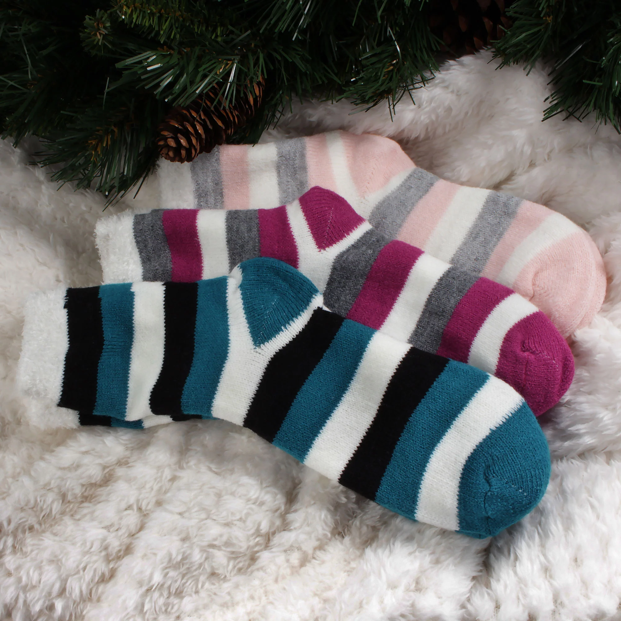 Women's Double Layer Socks - 2 Pairs - Image 4