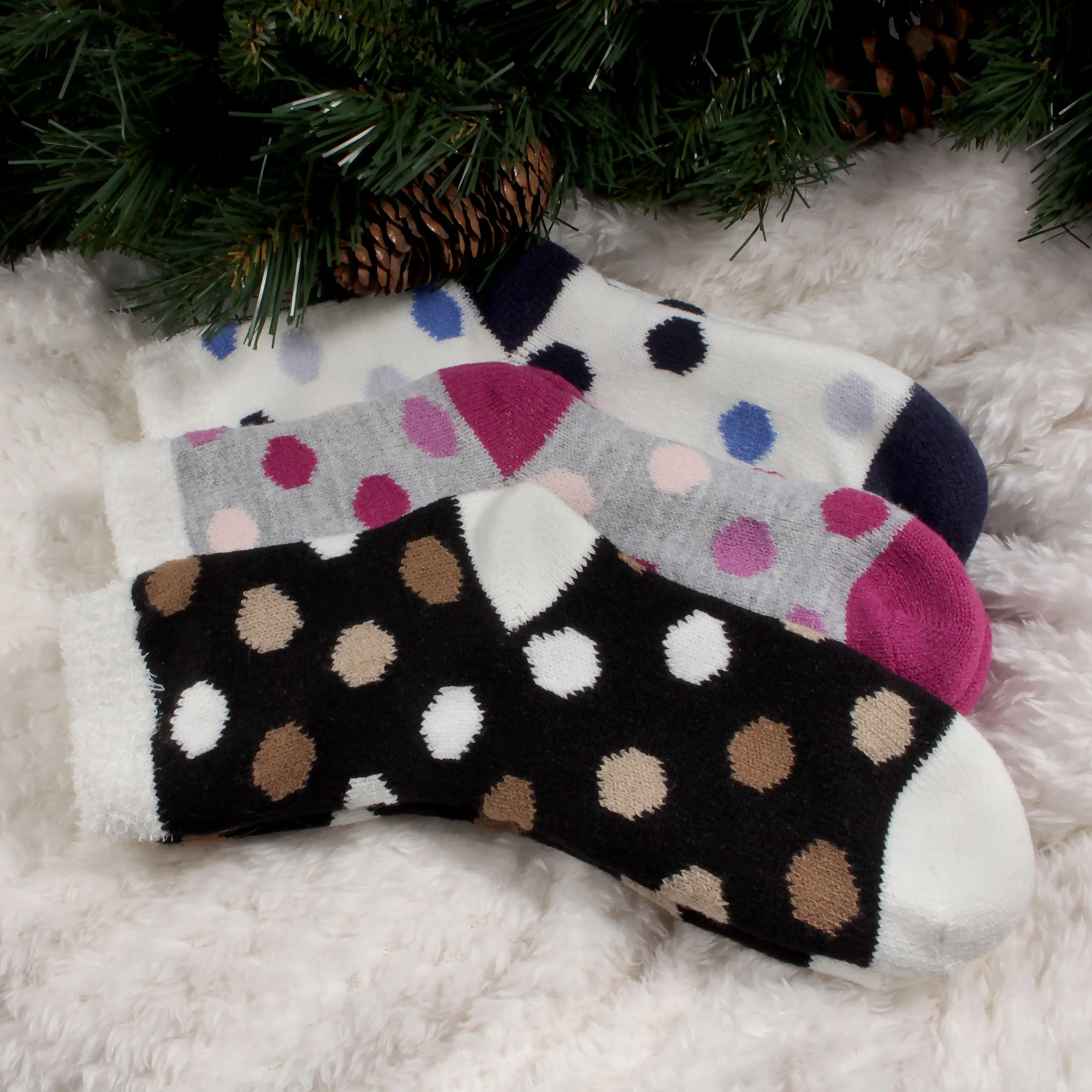 Women's Double Layer Socks - 2 Pairs - Image 5