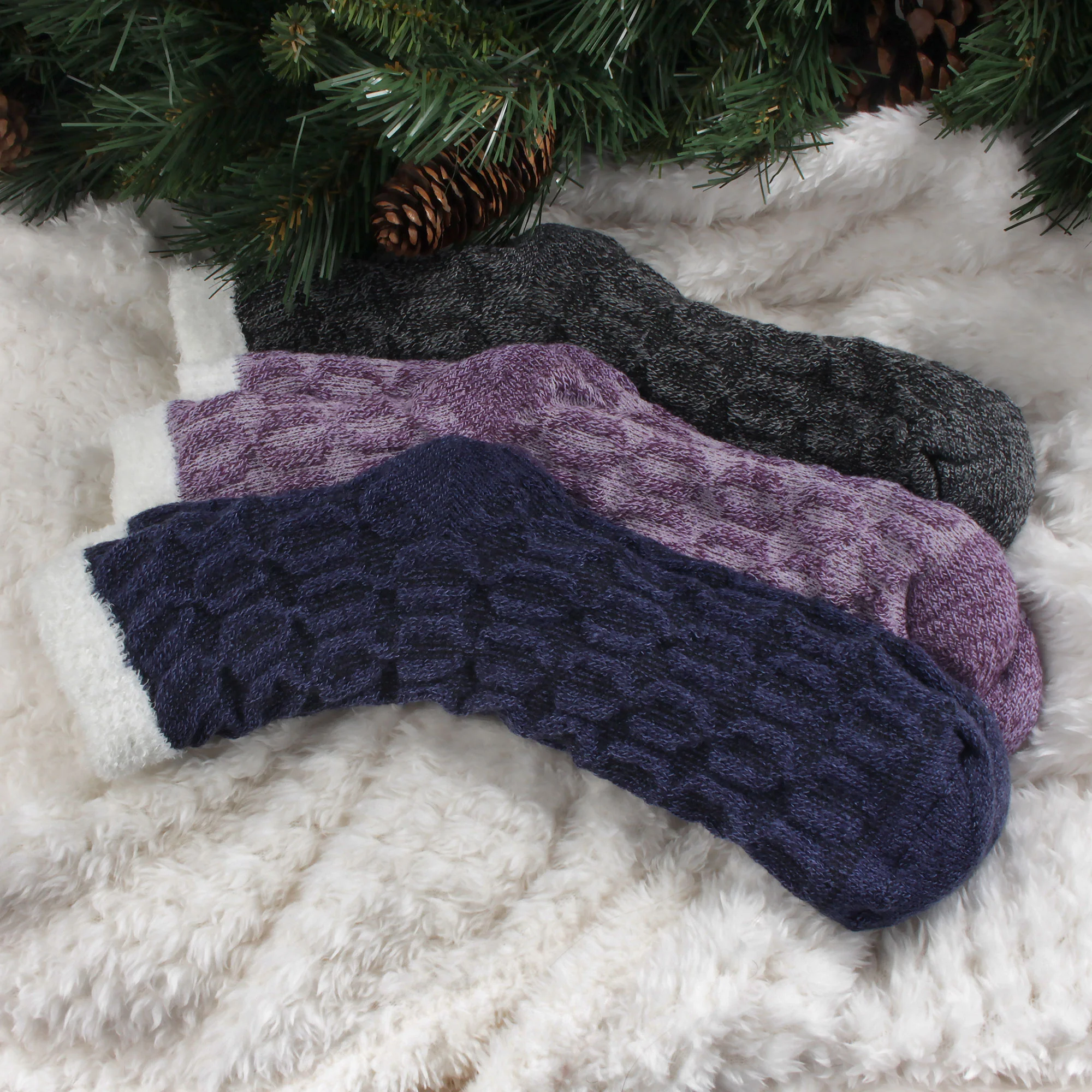 Women's Double Layer Socks - 2 Pairs - Image 9