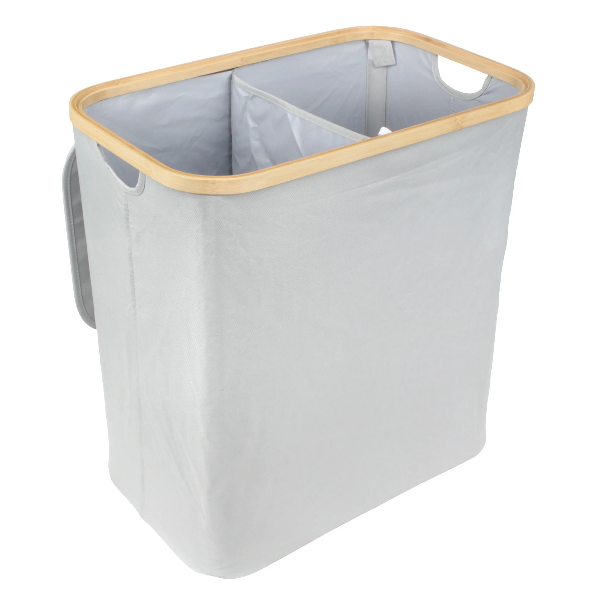 Rectangular Extra Large Bamboo Hamper with Lid - Image 4