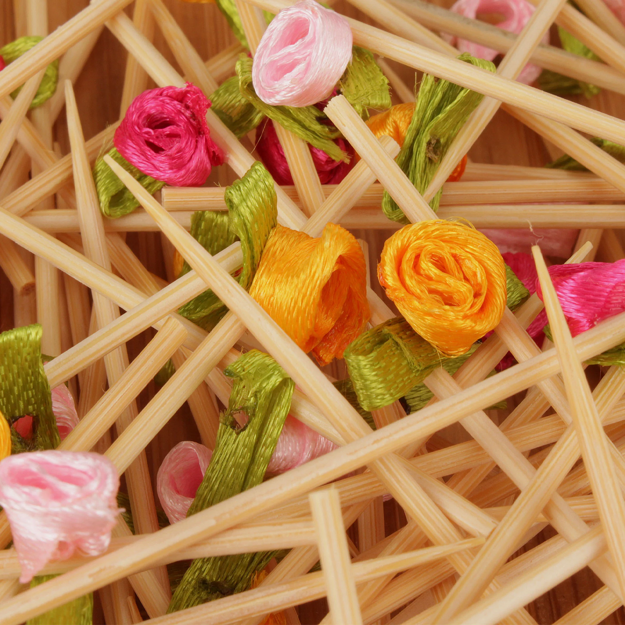 Fancy Flower Bamboo Food Picks - Image 7