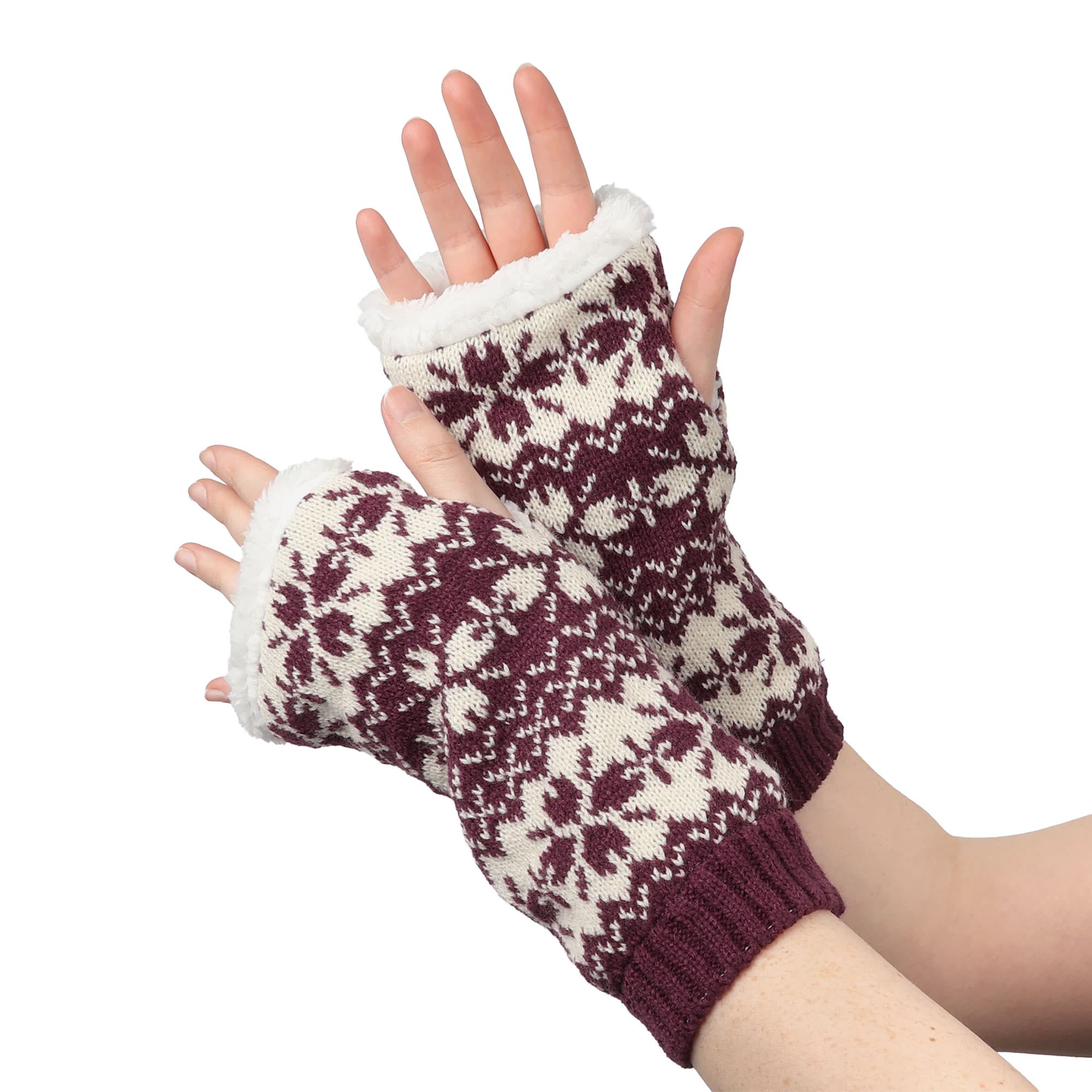 Lined Fingerless Gloves and Arm Warmers - Image 18