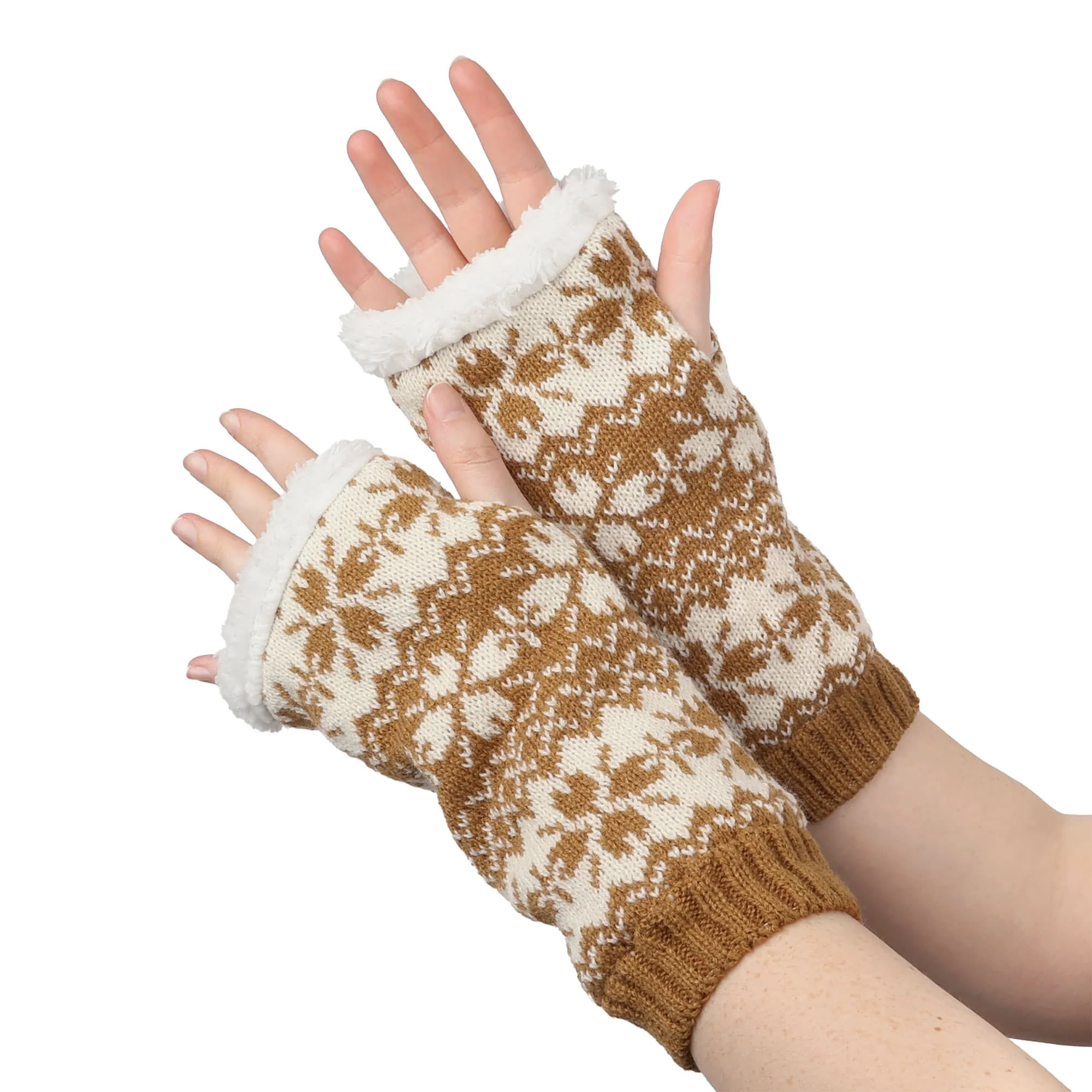 Lined Fingerless Gloves and Arm Warmers - Image 20