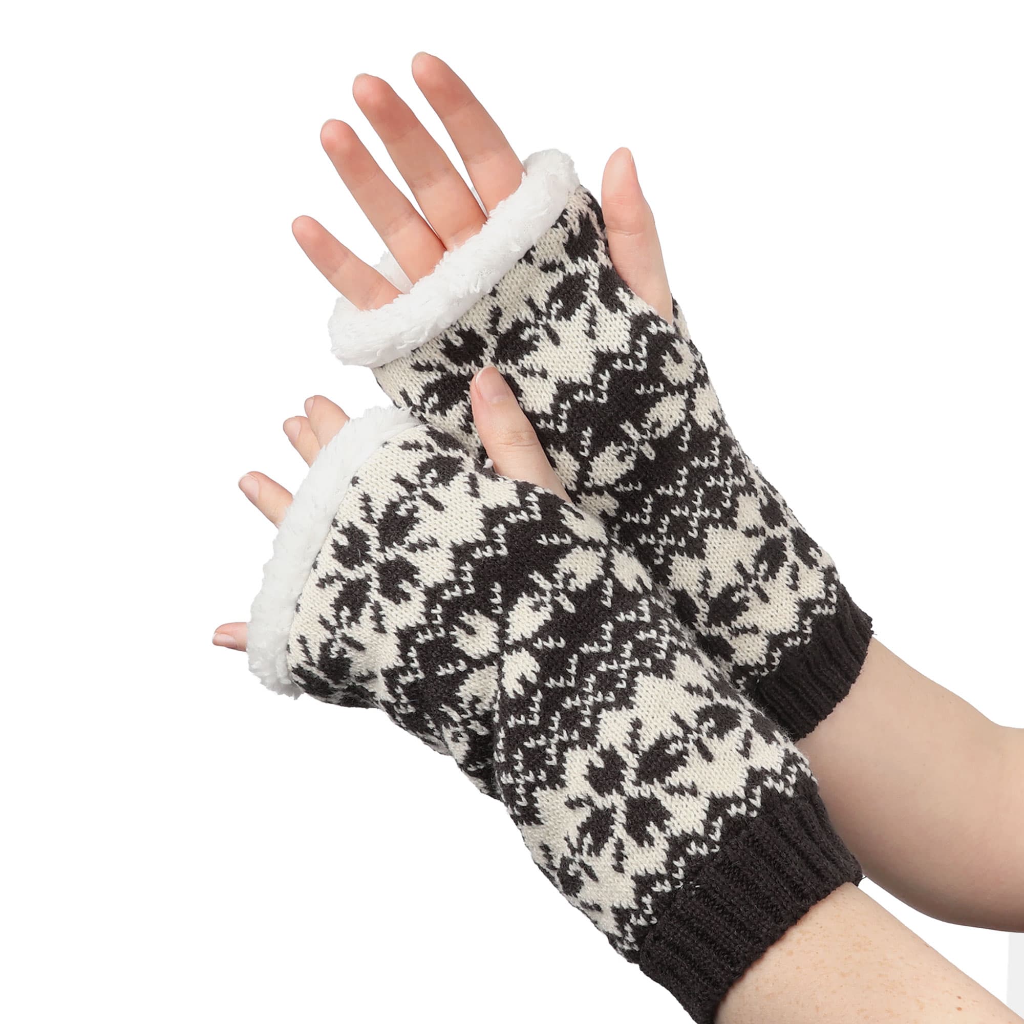 Lined Fingerless Gloves and Arm Warmers - Image 22