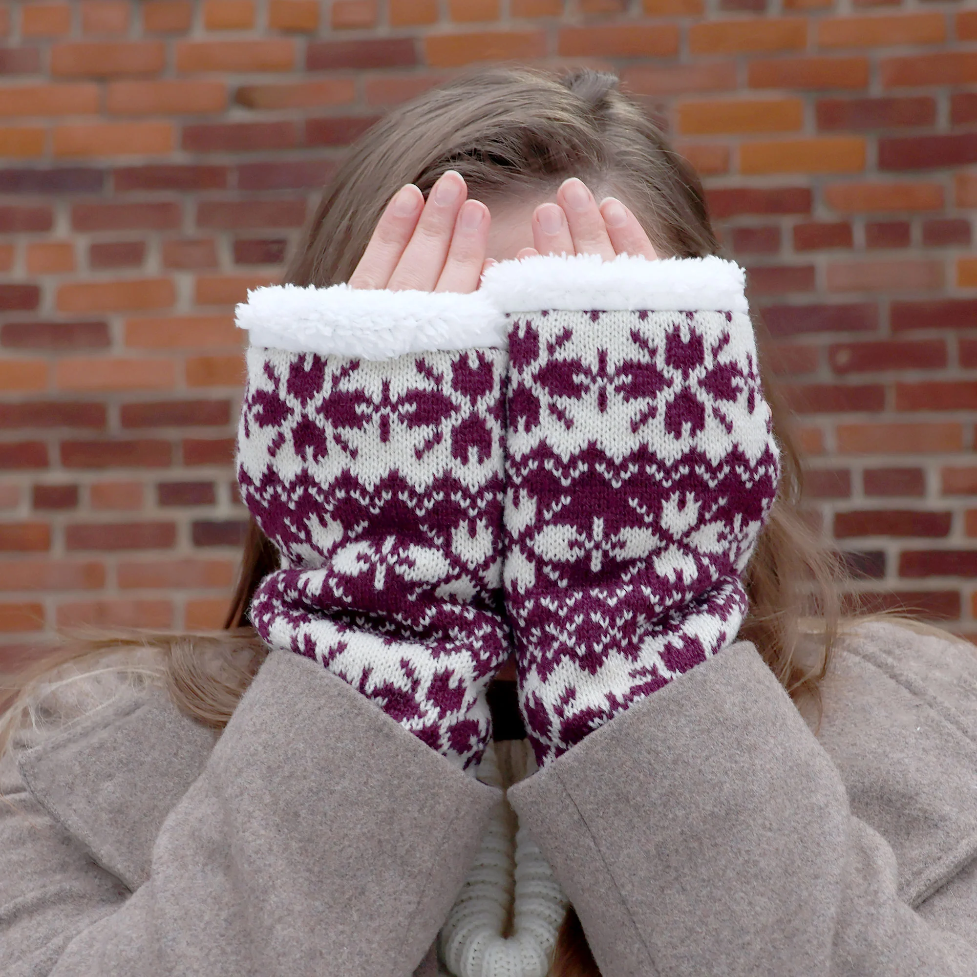 Lined Fingerless Gloves and Arm Warmers - Image 6