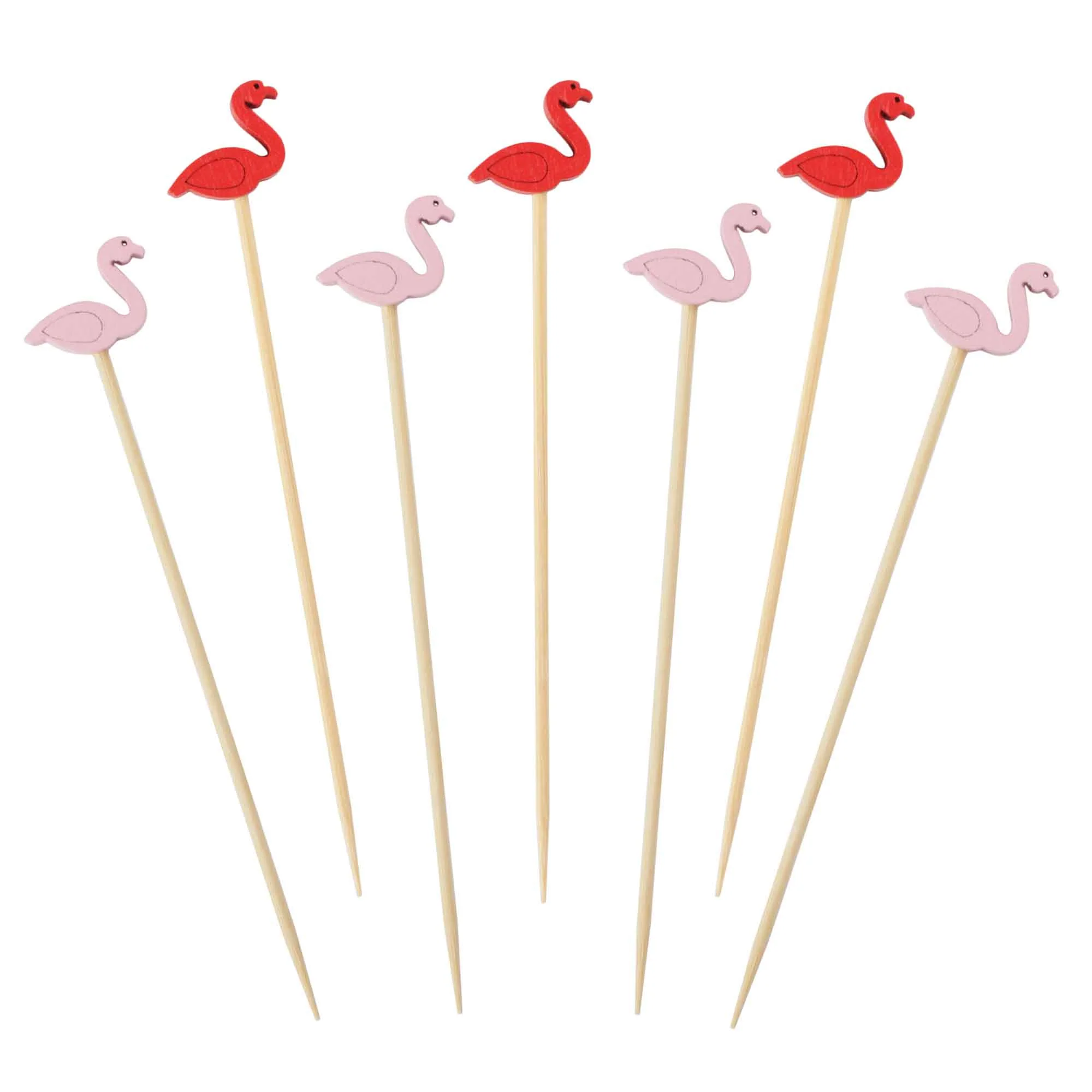 Flamingo Bamboo Food Picks - Image 10