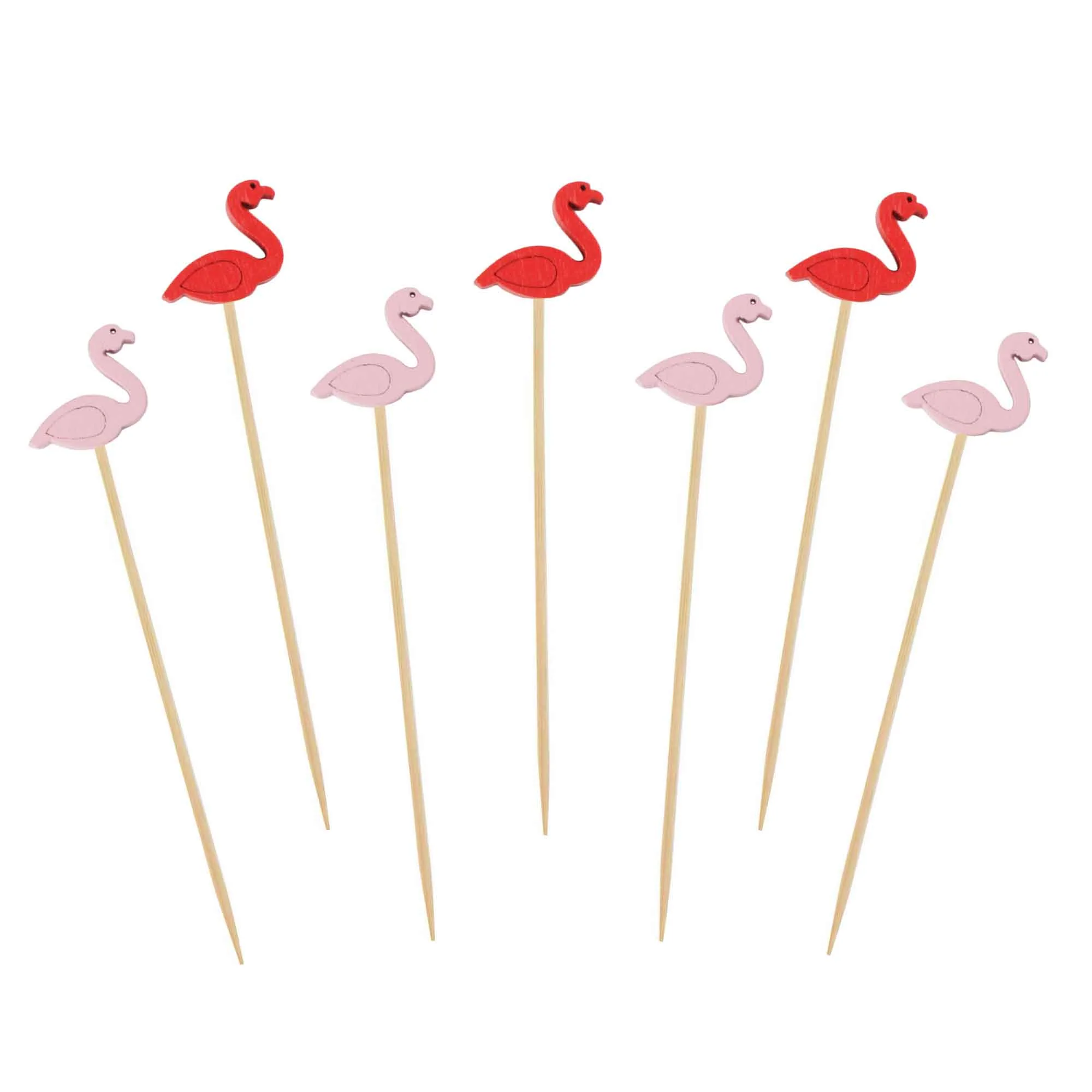 Flamingo Bamboo Food Picks - Image 8