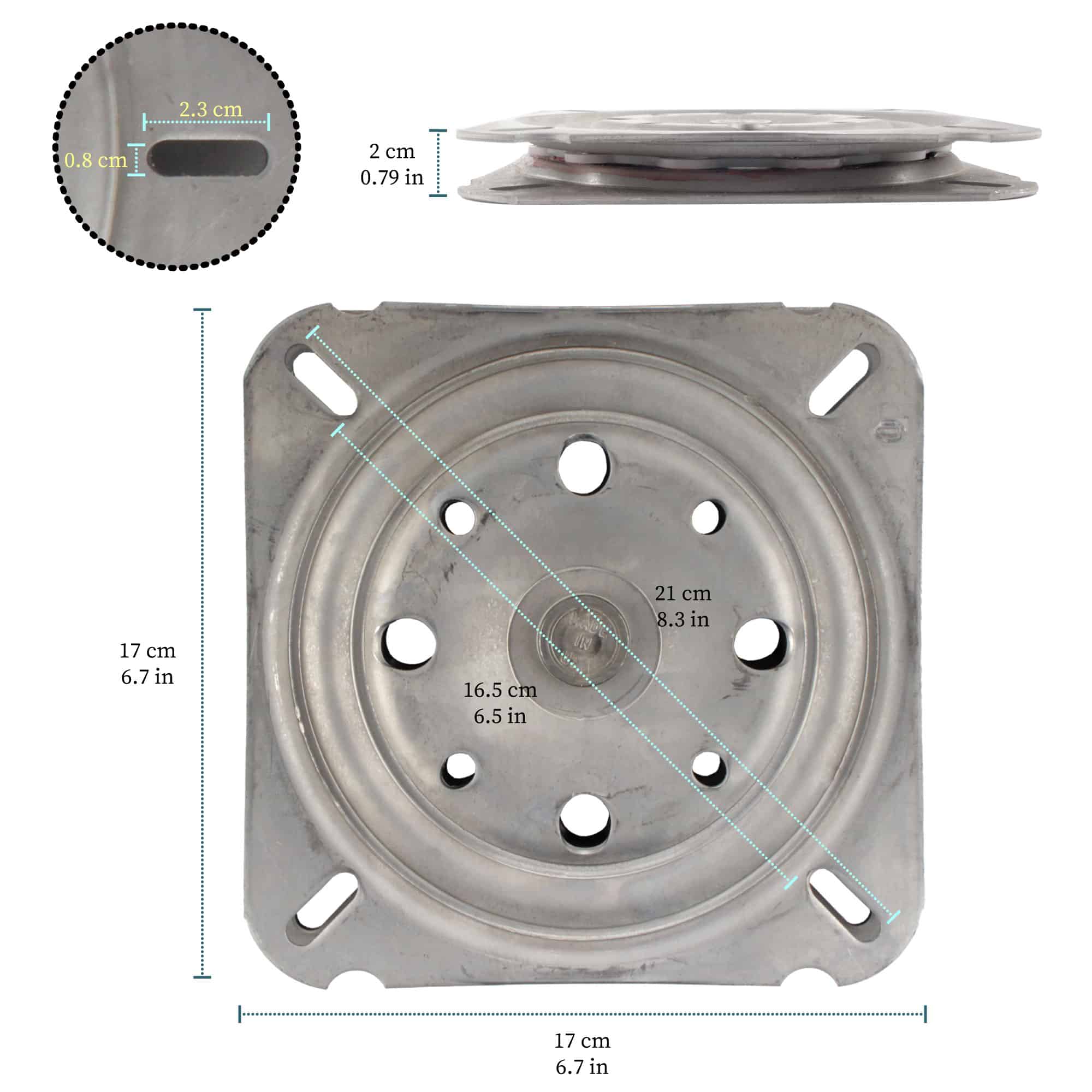 Flat Small Swivel Plate - Image 5