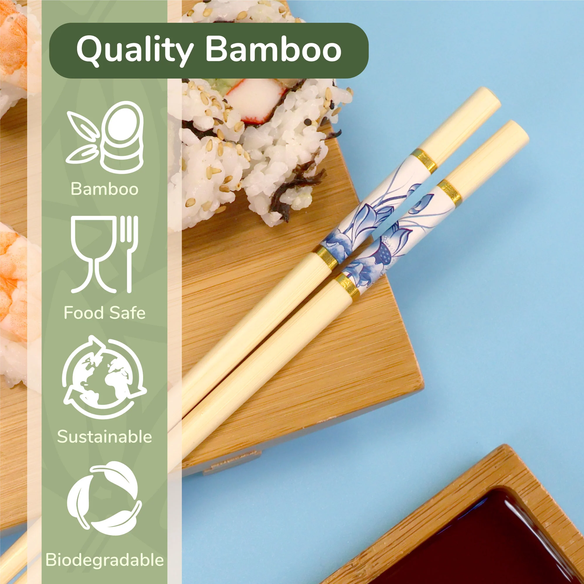 Floral Print Chopsticks - Image 4
