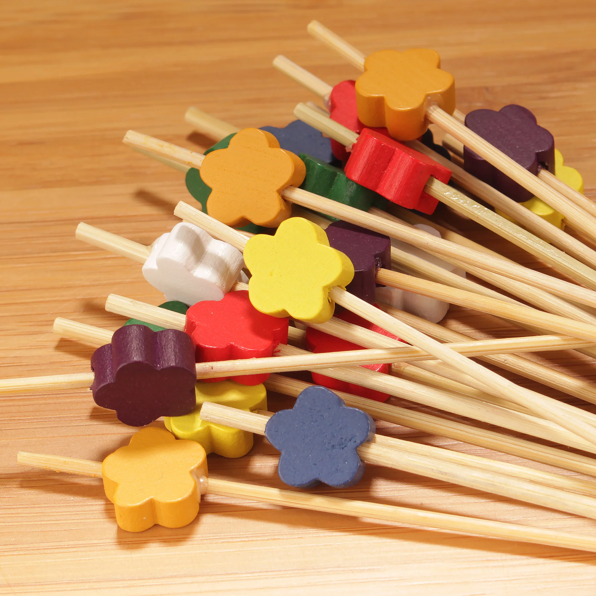 Flower Bamboo Food Picks - Image 6