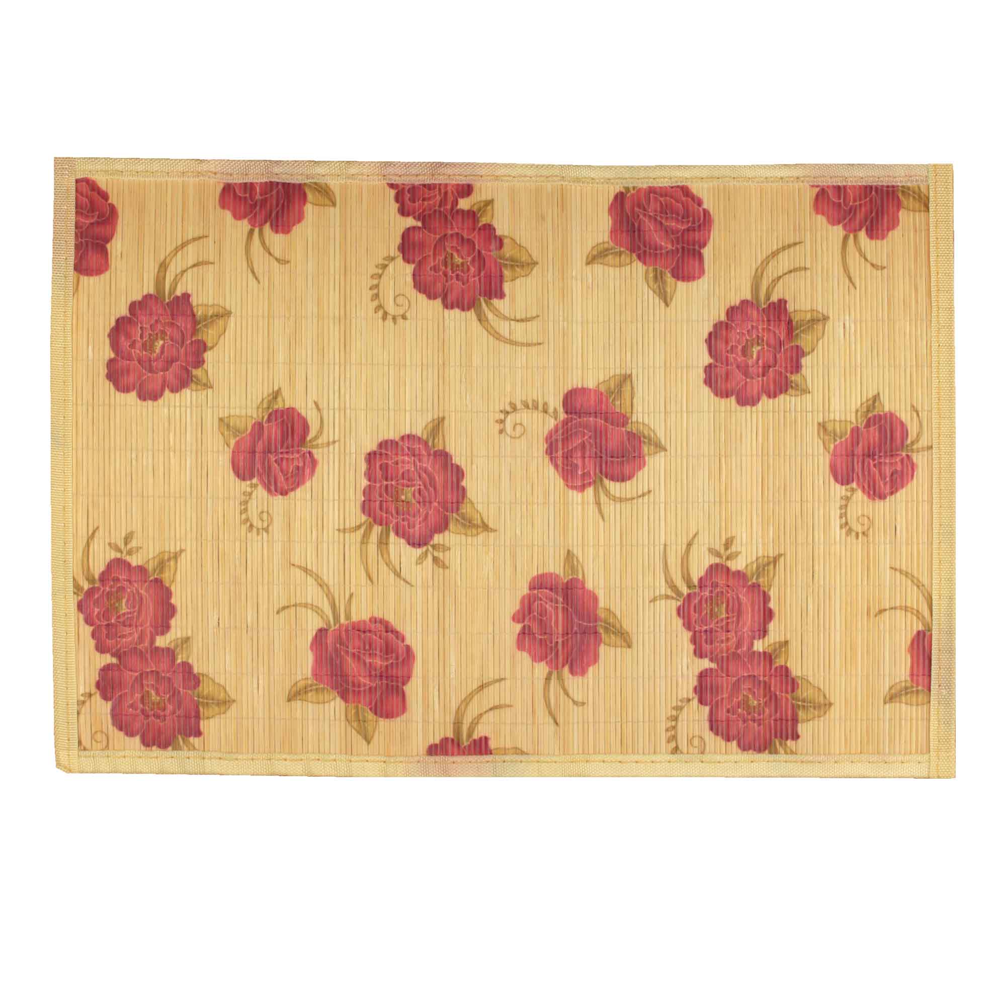 Flower Print Bamboo Placemats - Image 9