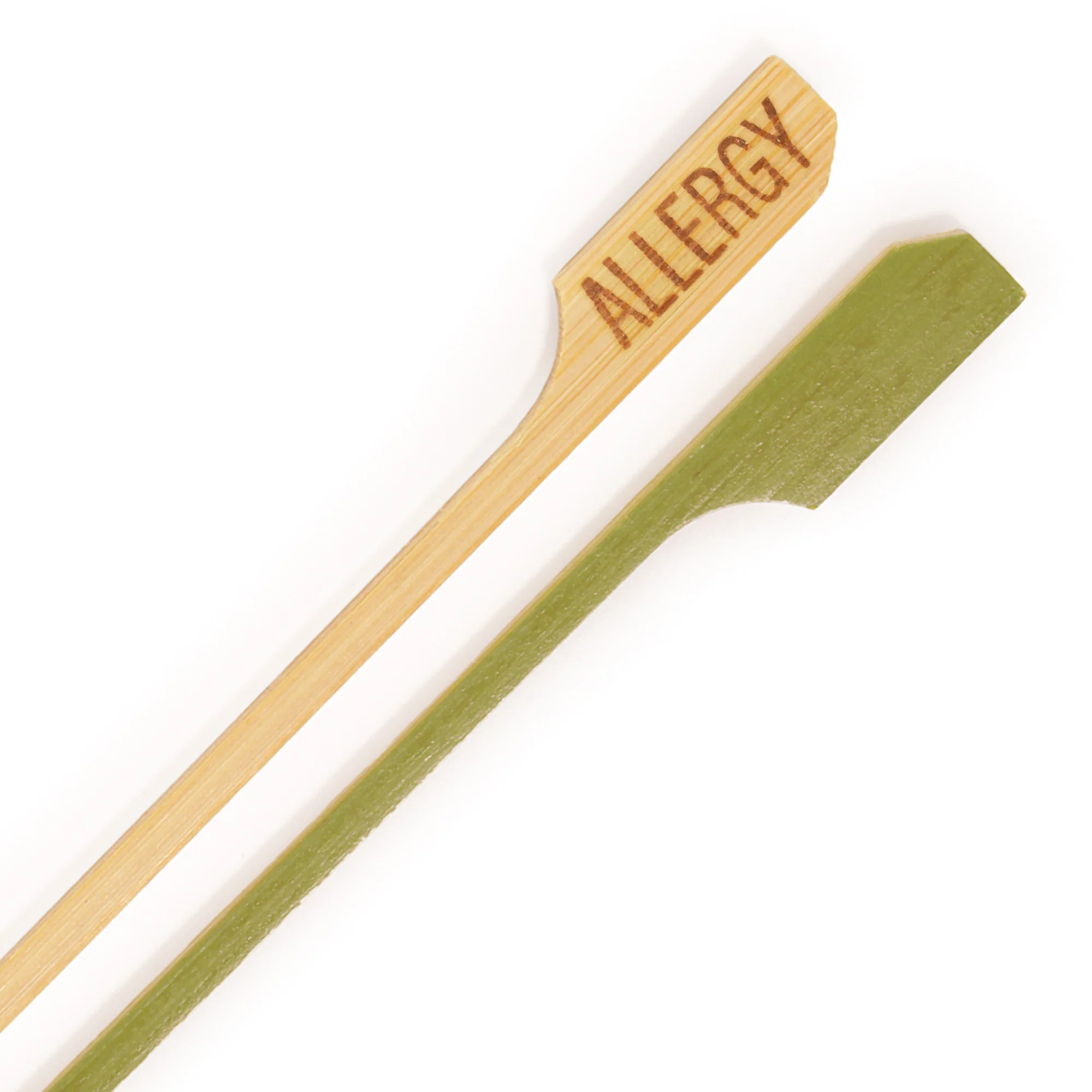 Allergy Paddle Bamboo Food Picks
