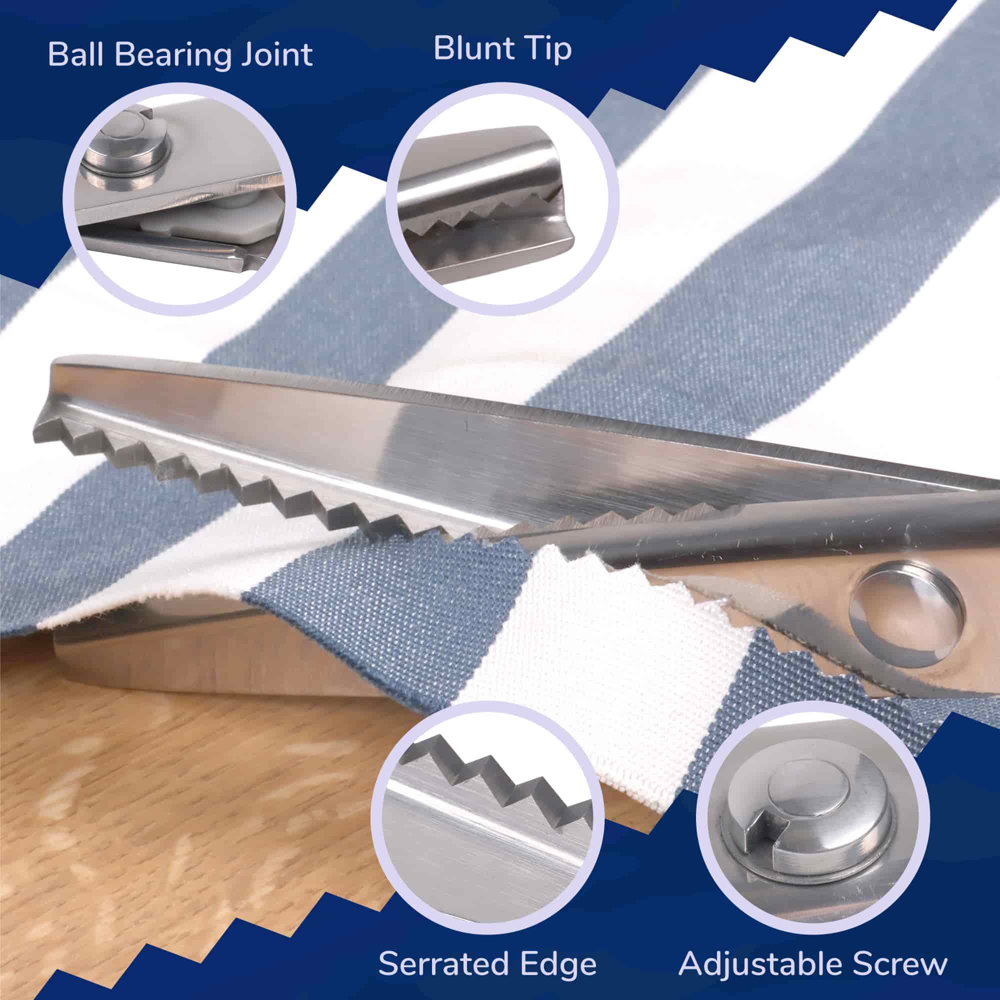 Forged Stainless Steel Pinking Shears - Image 6