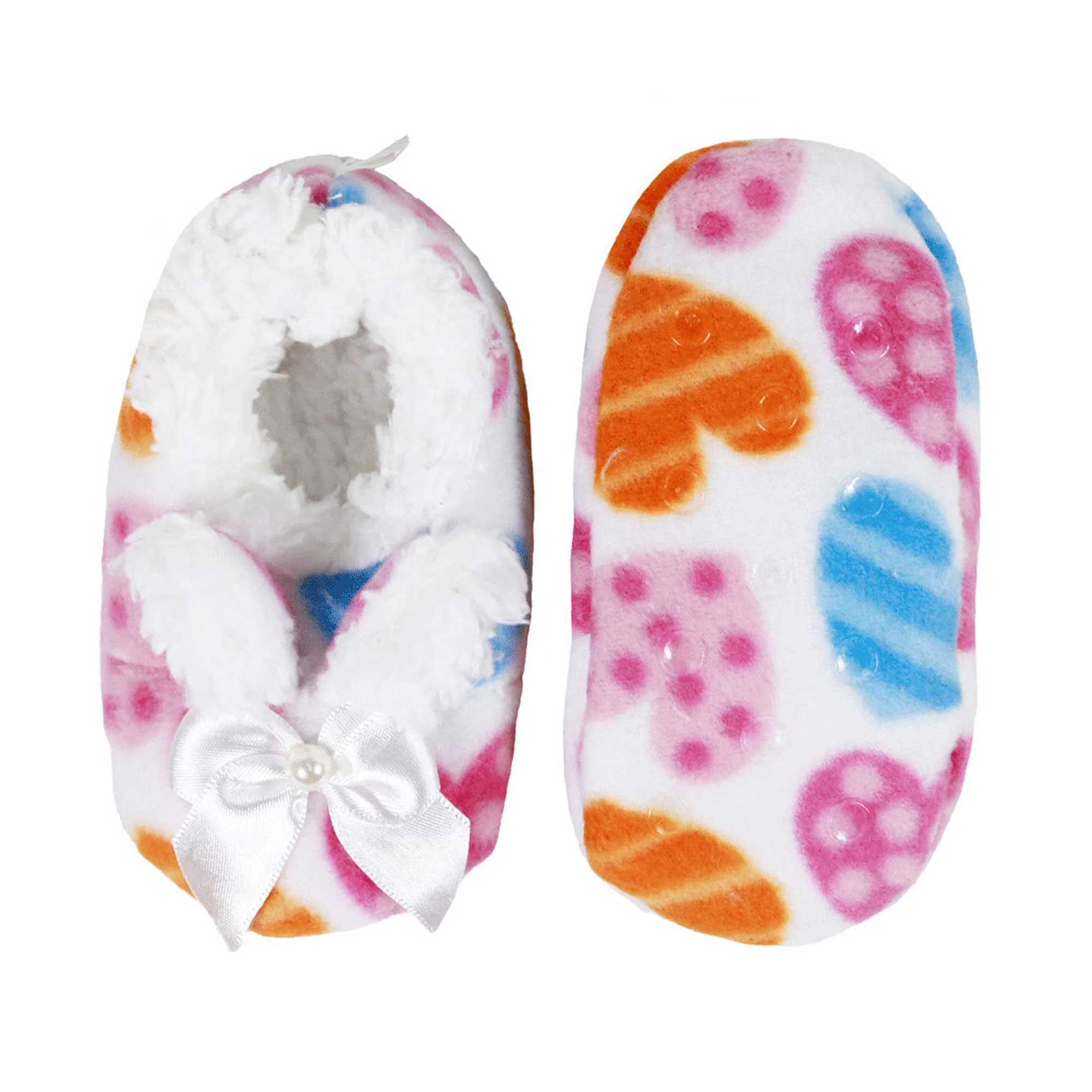 Infant Toddler Soft Furry Plush Cozy Fuzzy Booties Slippers, Single Pair - Image 4