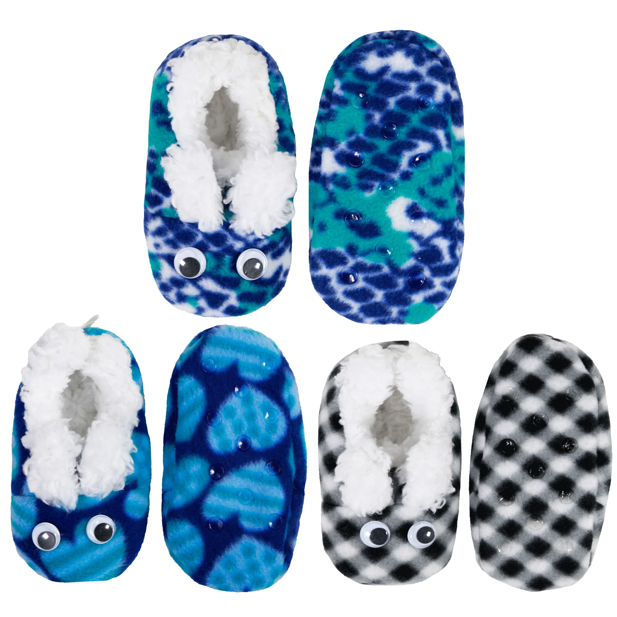 Infant Toddler Soft Furry Plush Cozy Fuzzy Nonslip Booties Slippers - Image 5