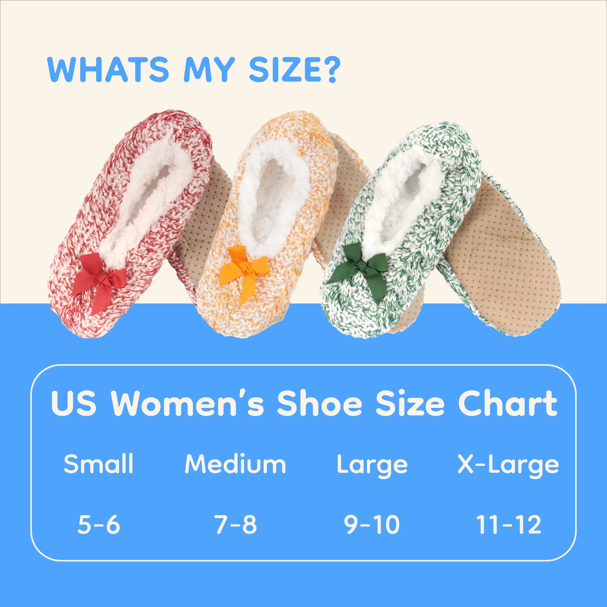 Women's Sequin Non-Slip Lined Furry Slippers: 1 Pair - Image 5