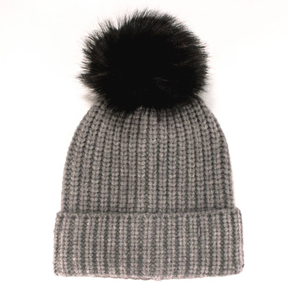 Women's Knitted Pom Pom Slouchy Beanie - Image 8