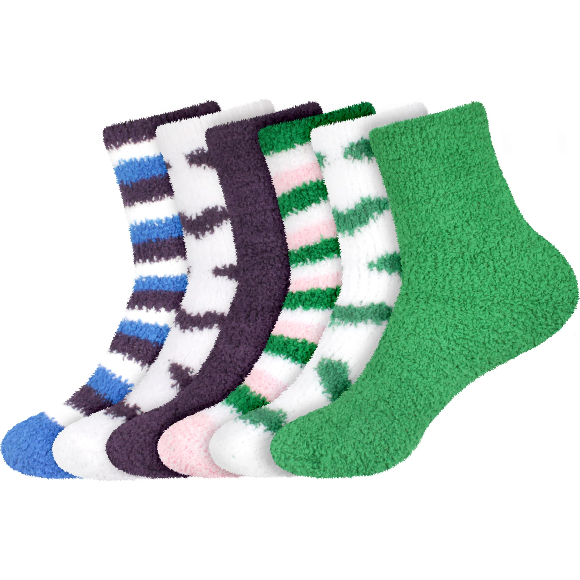 Fuzzy Heart/Stripe/Solid Sock Assortments - Image 79