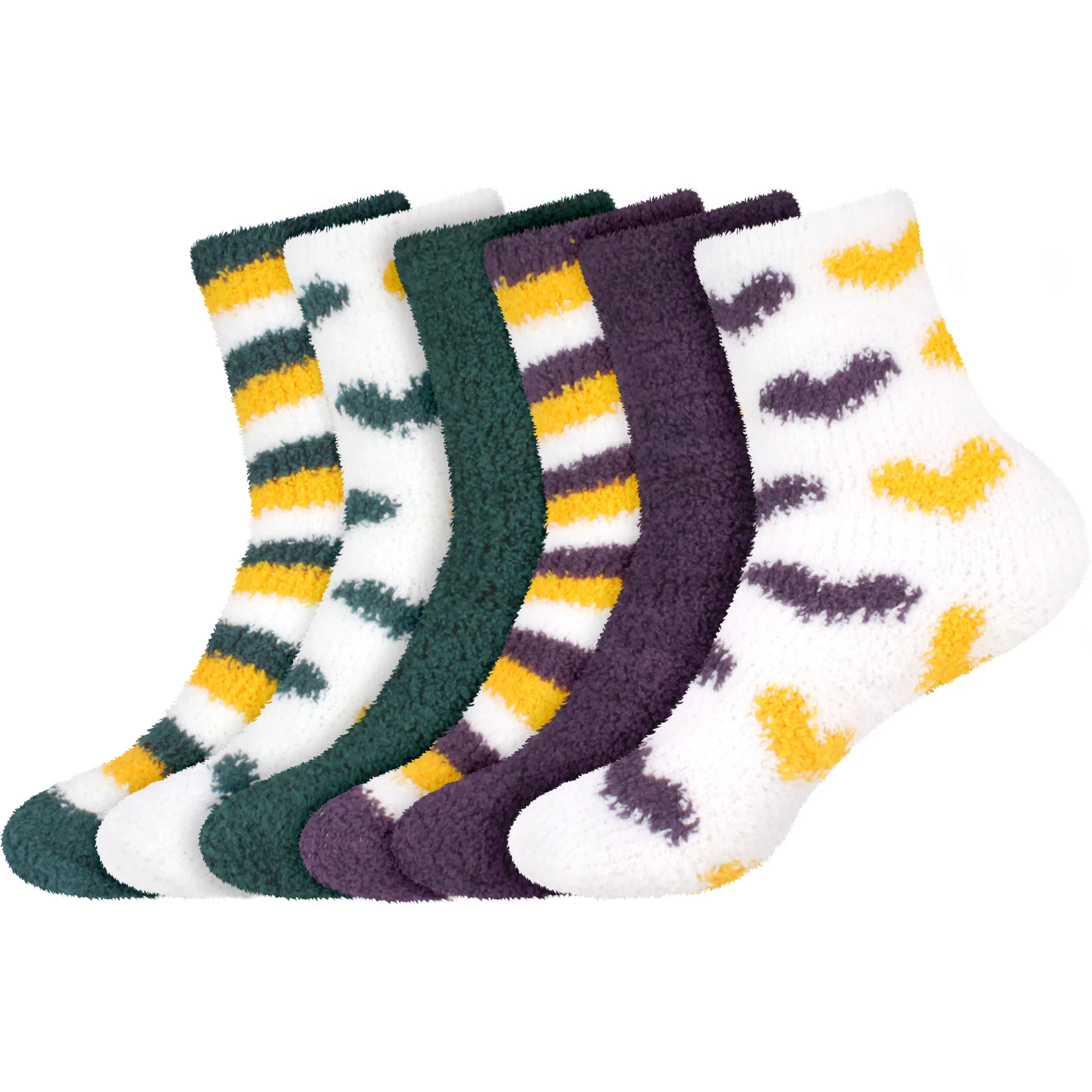 Fuzzy Heart/Stripe/Solid Sock Assortments - Image 80