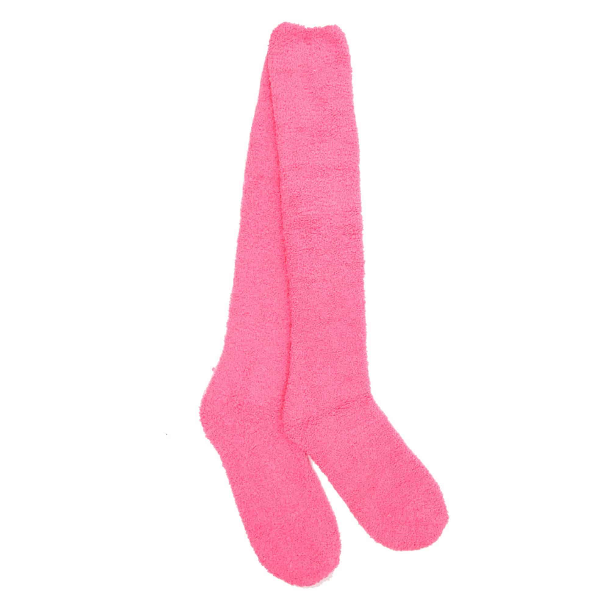 Women's Fuzzy Patterned Knee High Socks - Image 18