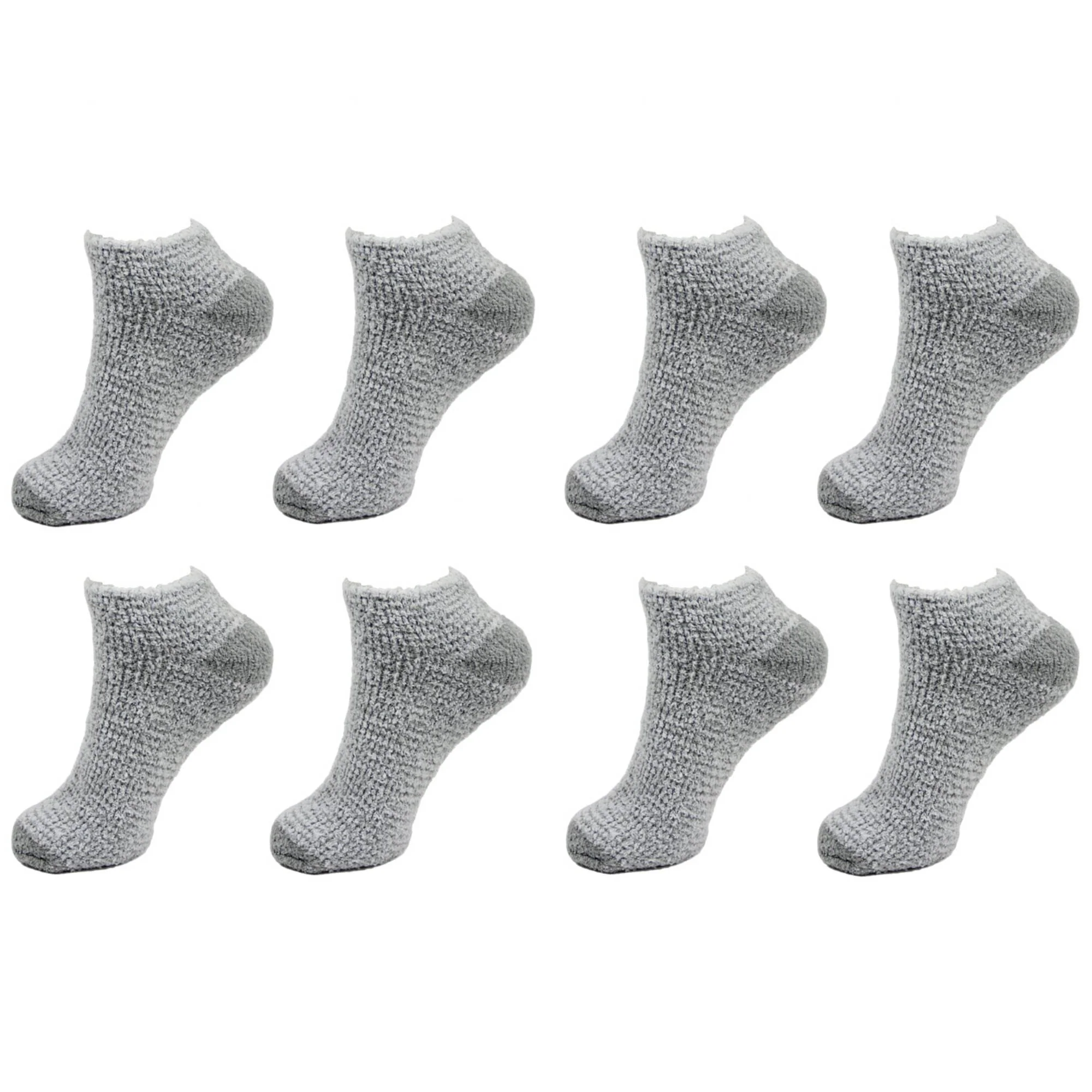 Women's Assorted Fuzzy Low Cut Socks - Image 8