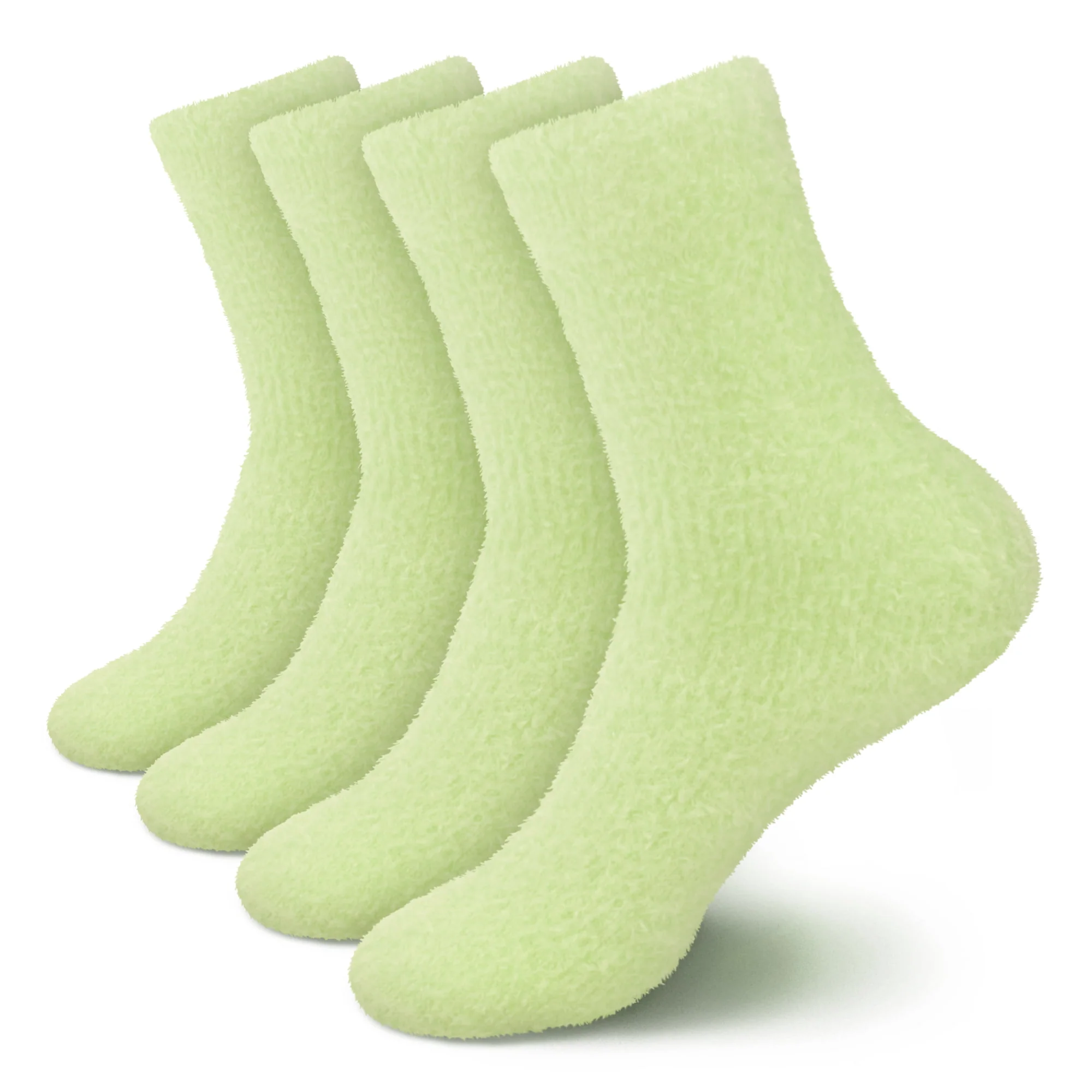 Women's Fuzzy Soft Pastel Colored Socks - Image 14