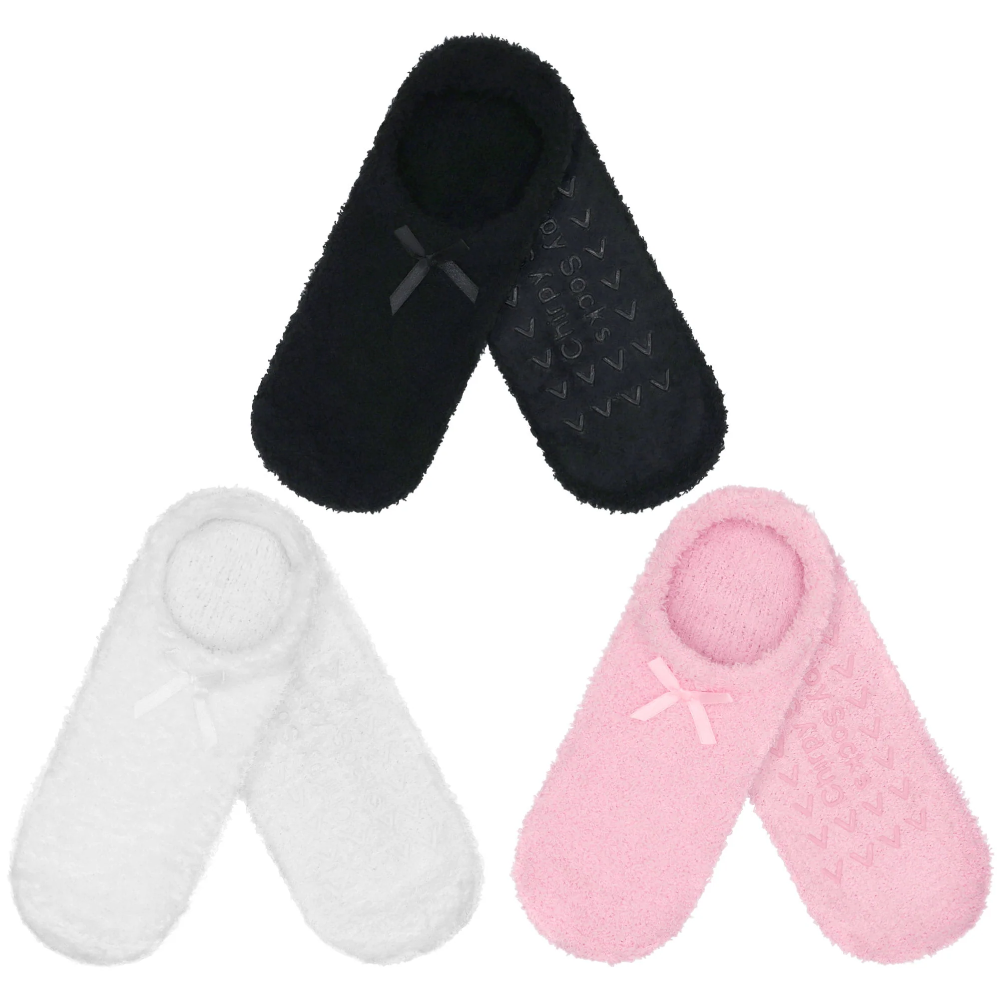 Women's Fuzzy Low Cut Non-Slip Travel Slippers