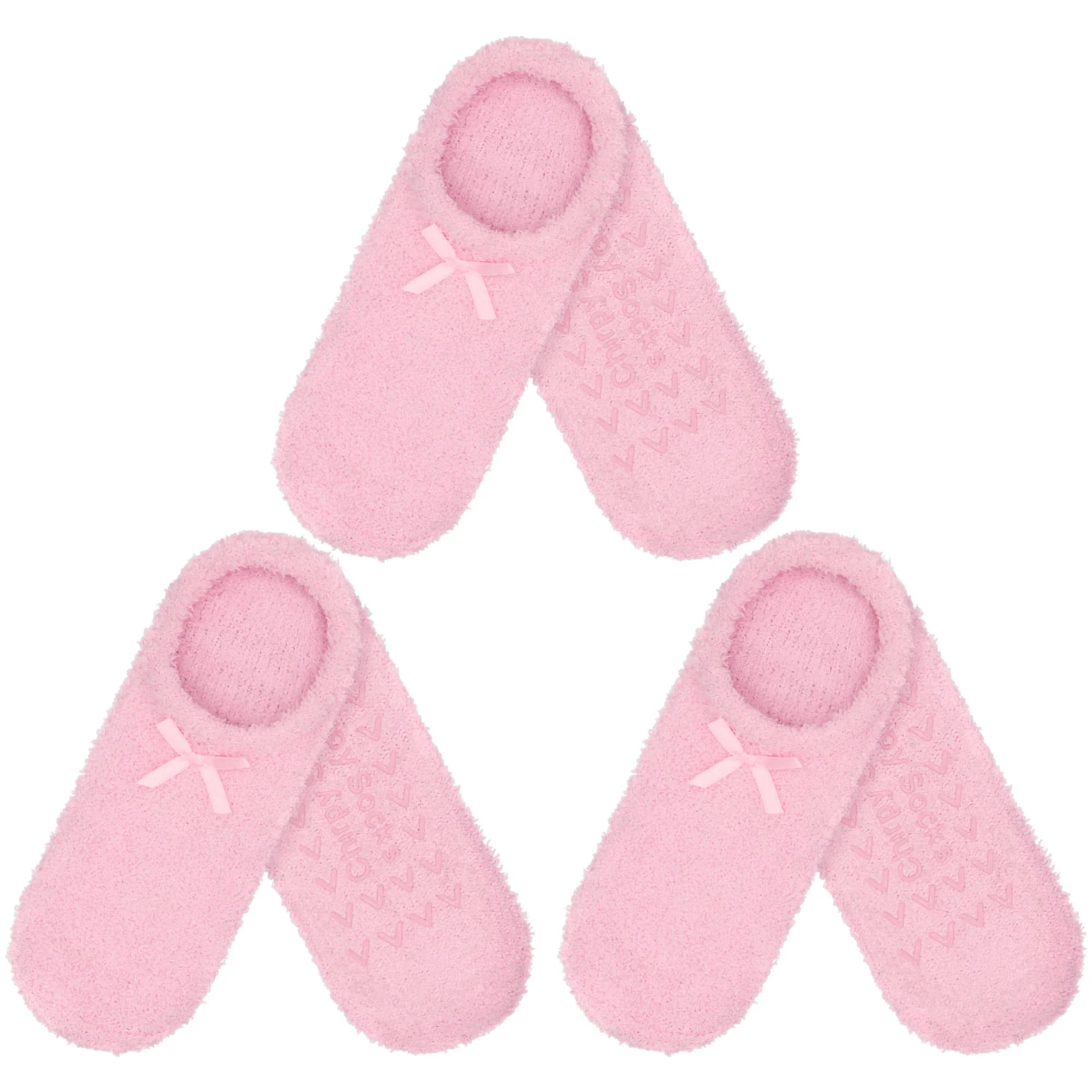 Women's Fuzzy Low Cut Non-Slip Travel Slippers - Image 16