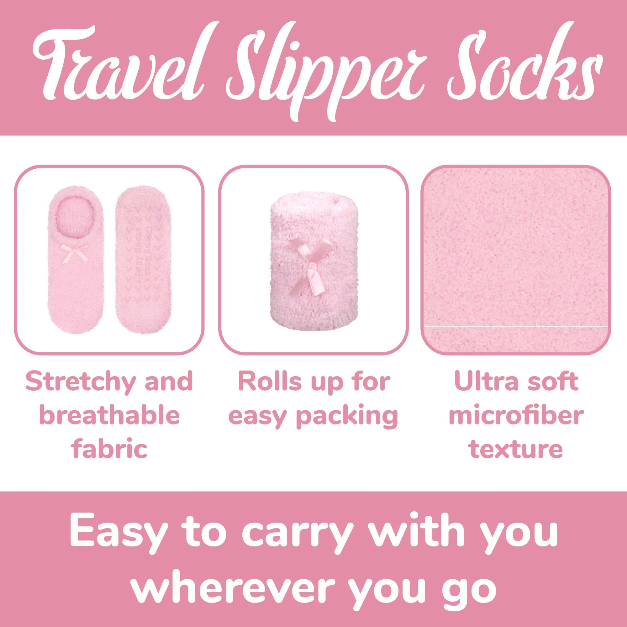 Women's Fuzzy Low Cut Non-Slip Travel Slippers - Image 8