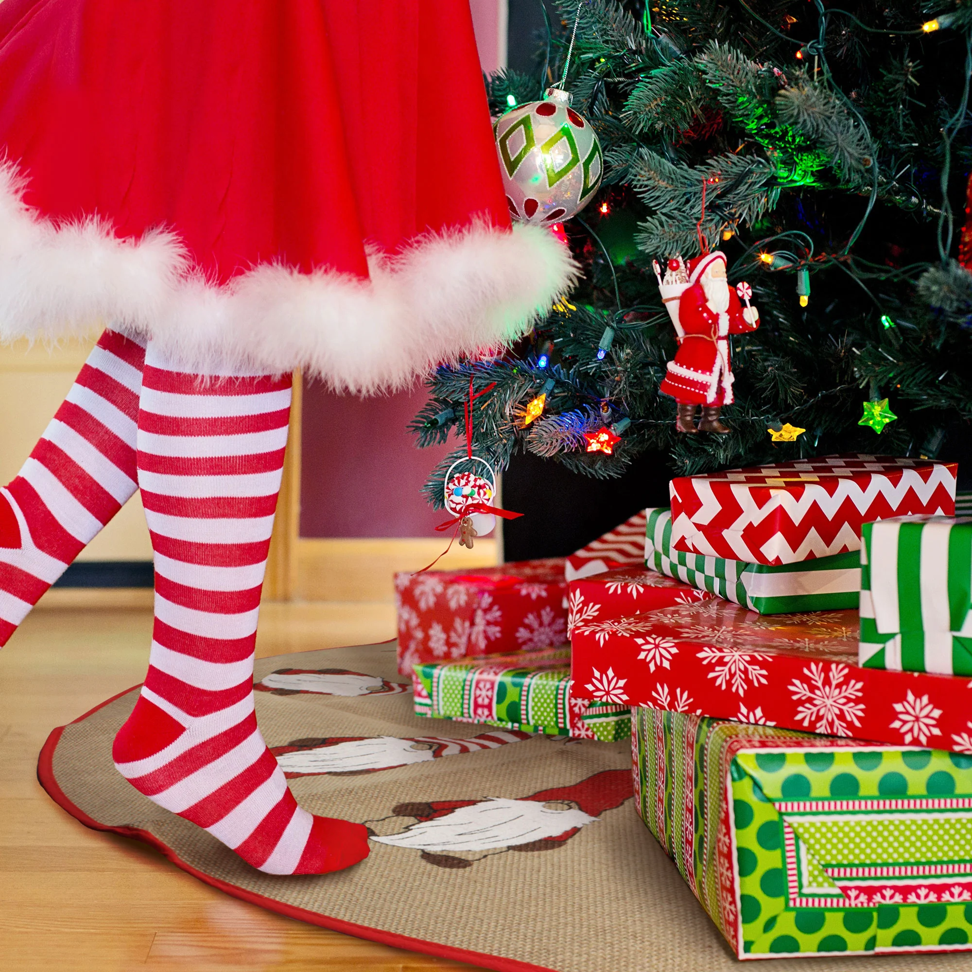 Gnome Christmas Tree Skirt - Image 5