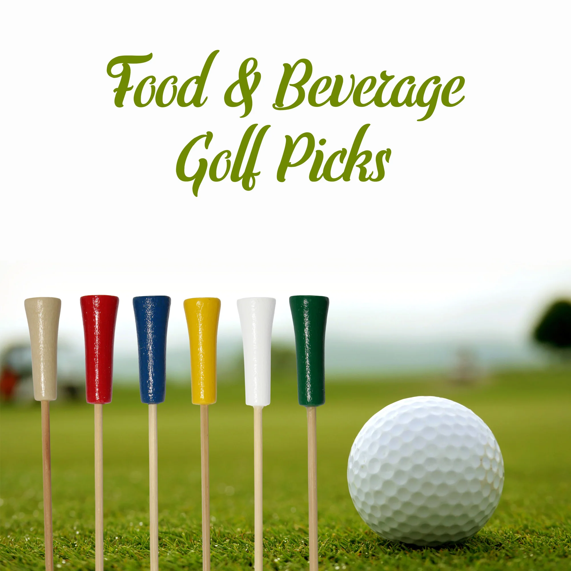 Golf Tee Bamboo Food Picks - Image 3