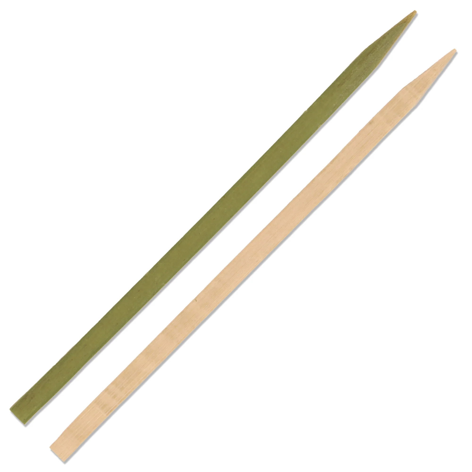 Flat Sticks Natural Green Bamboo Skewers - Image 11