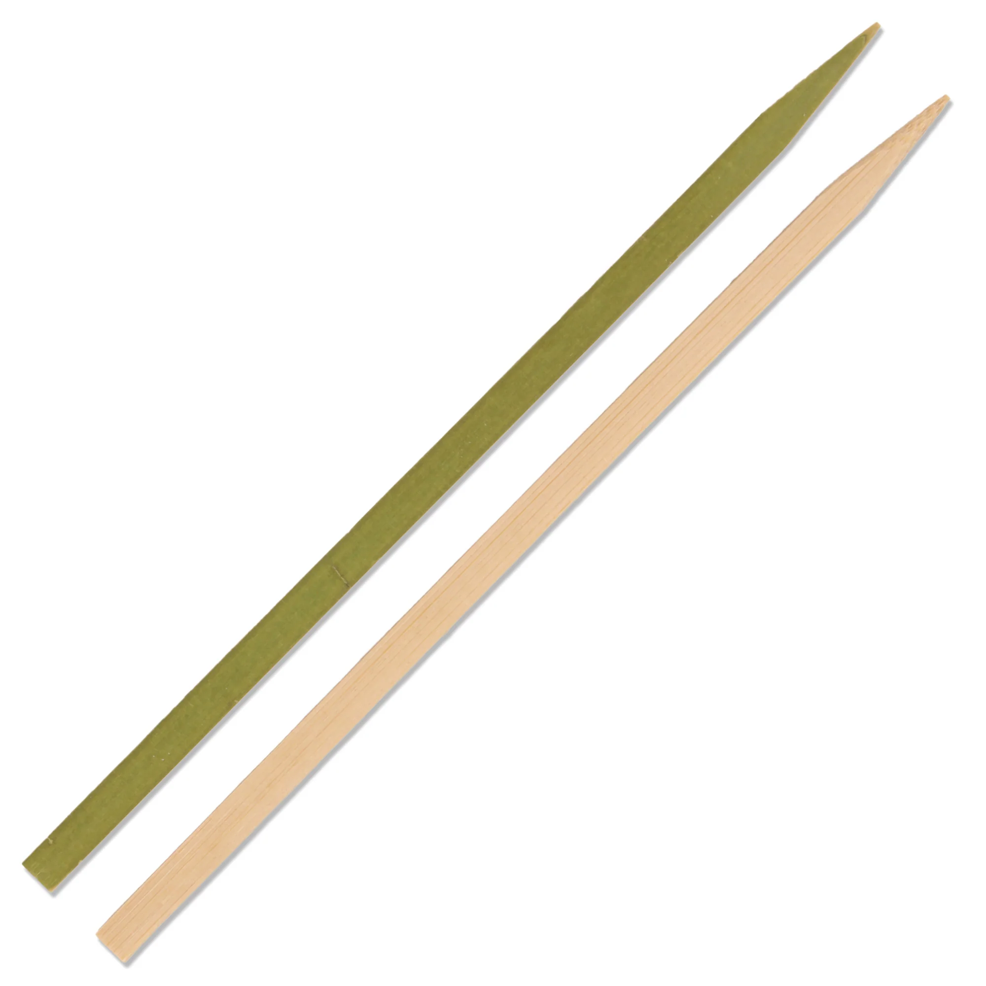 Flat Sticks Natural Green Bamboo Skewers - Image 12