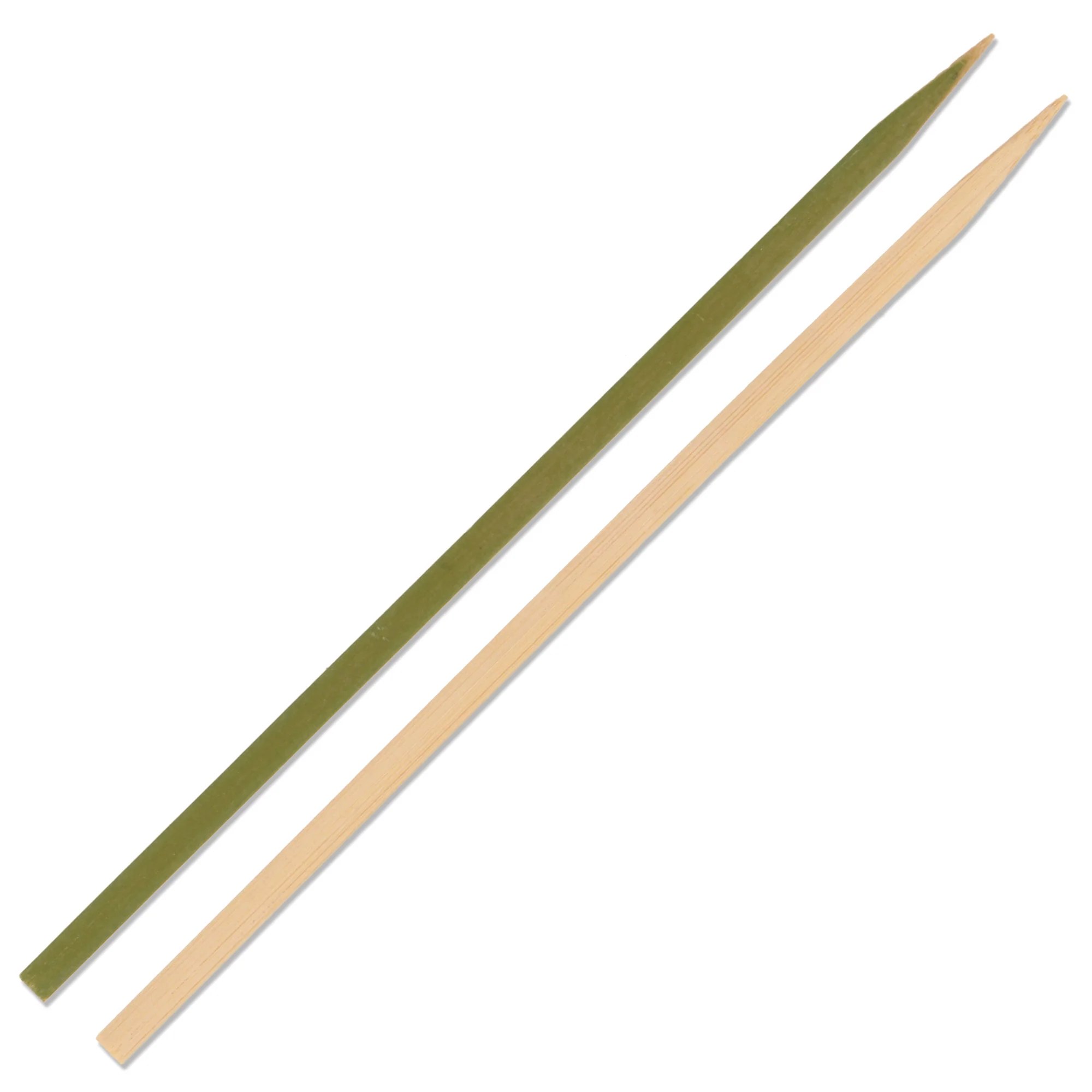 Flat Sticks Natural Green Bamboo Skewers - Image 13