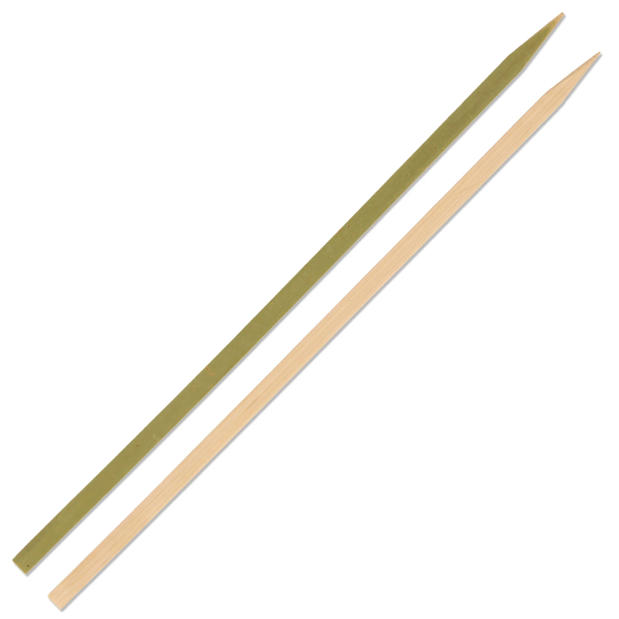 Flat Sticks Natural Green Bamboo Skewers - Image 14