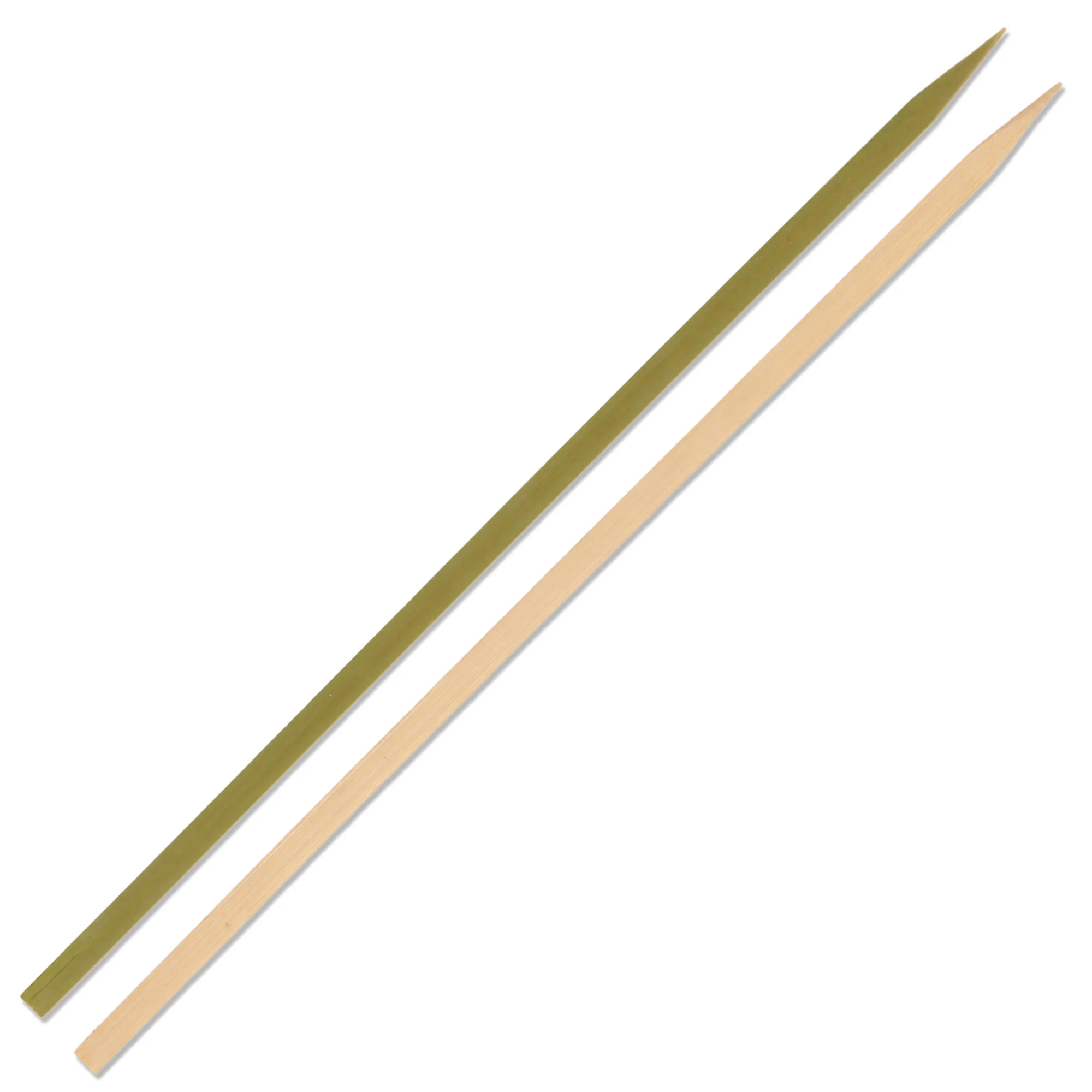 Flat Sticks Natural Green Bamboo Skewers - Image 15