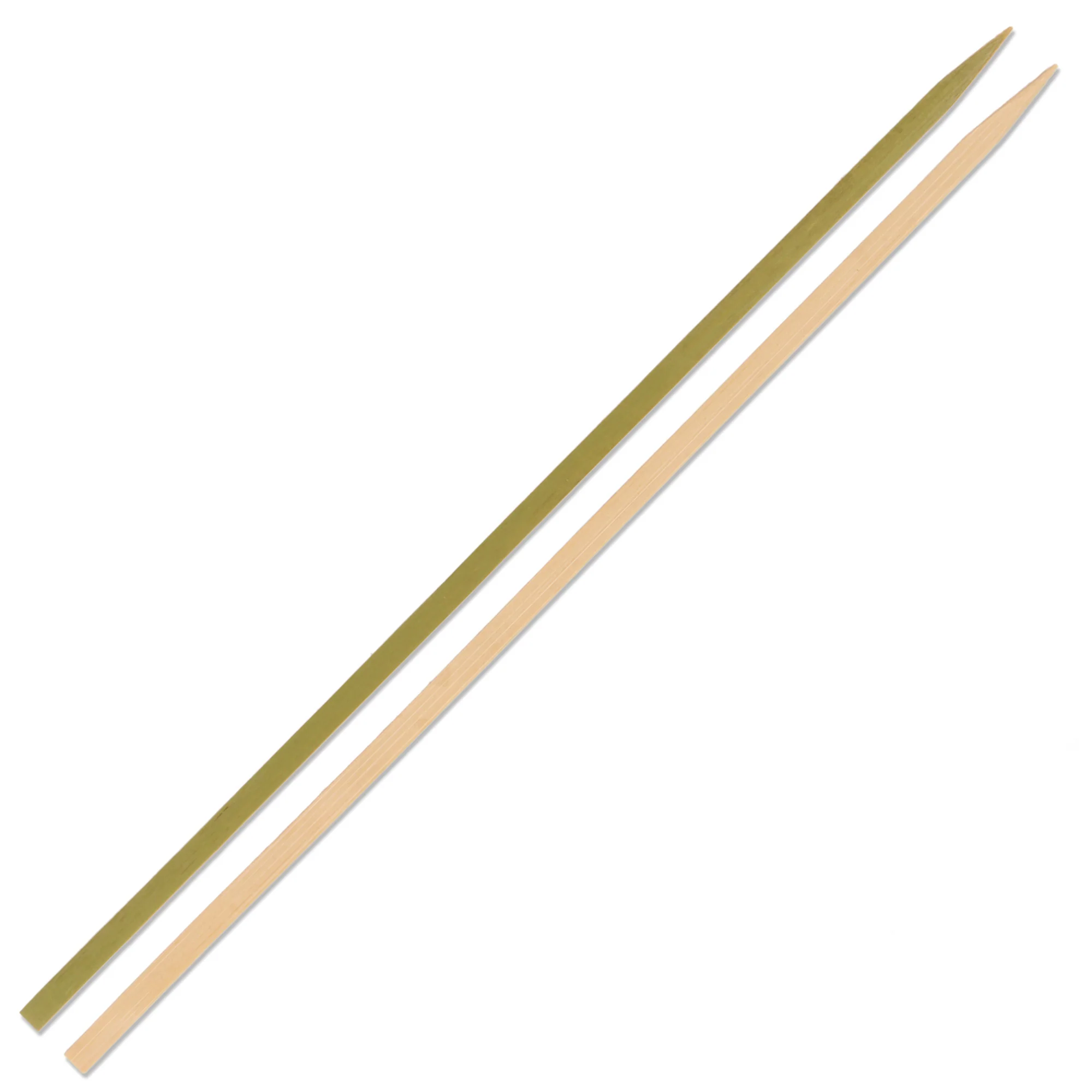 Flat Sticks Natural Green Bamboo Skewers - Image 16