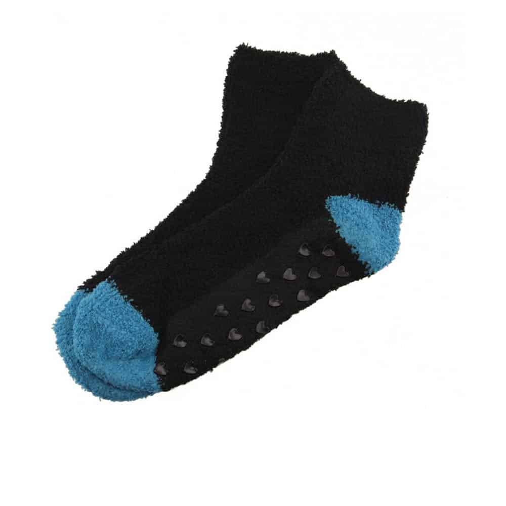 Assorted Fuzzy Stripe Solid Non-Slip Home Socks - Image 12
