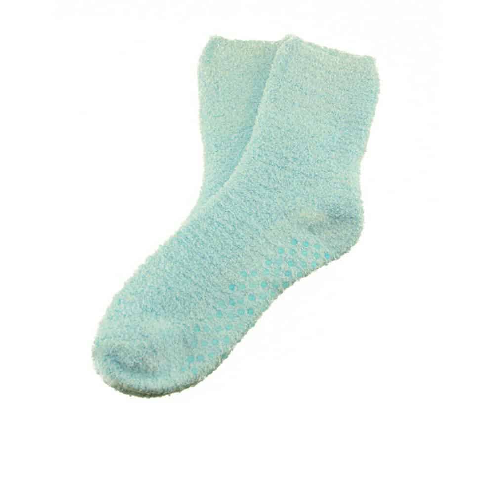 Assorted Fuzzy Stripe Solid Non-Slip Home Socks - Image 13