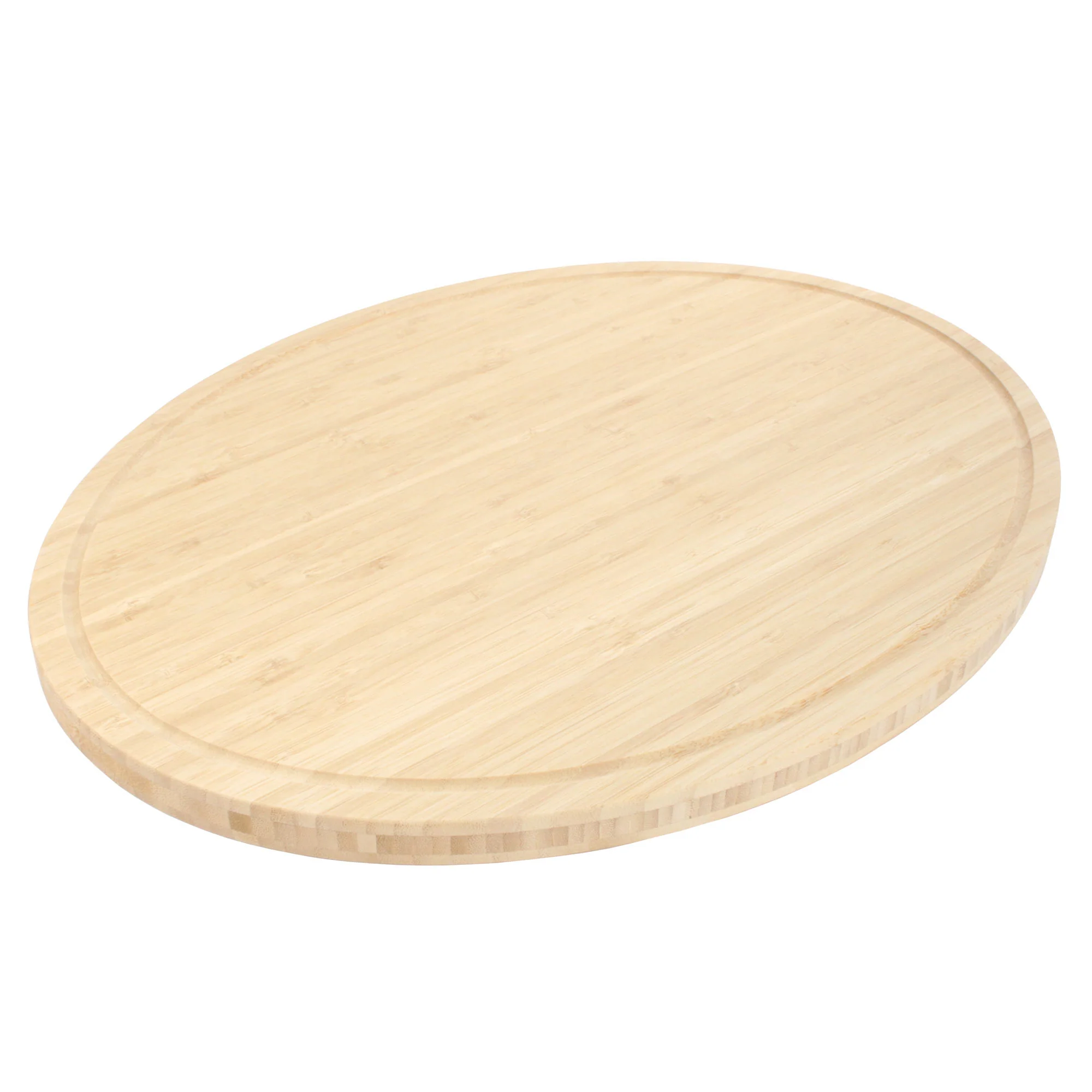 Grooved Oval Bamboo Cutting Board - Image 8