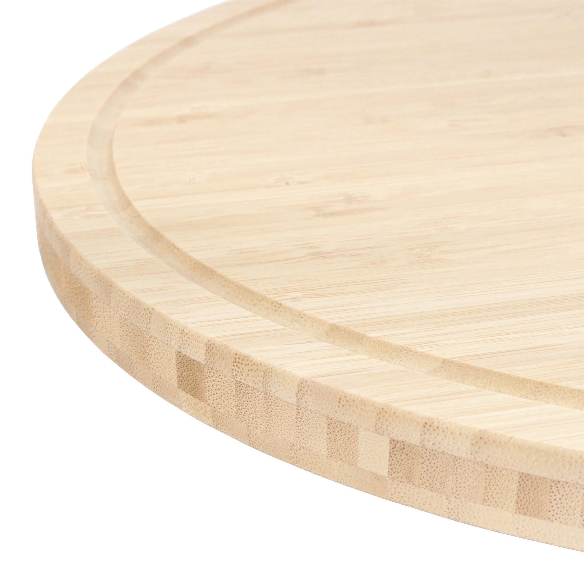 Grooved Oval Bamboo Cutting Board - Image 9