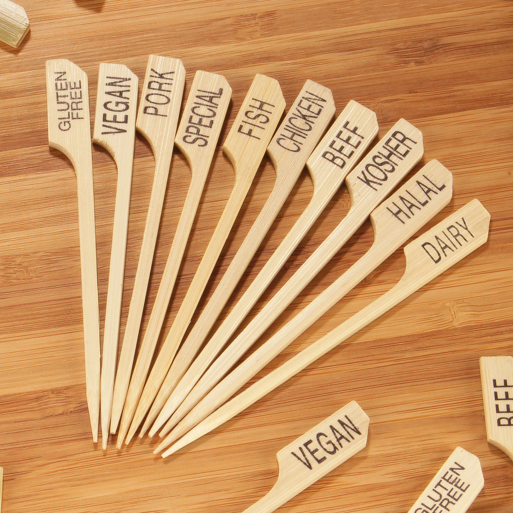 Halal Paddle Bamboo Food Picks - Image 5