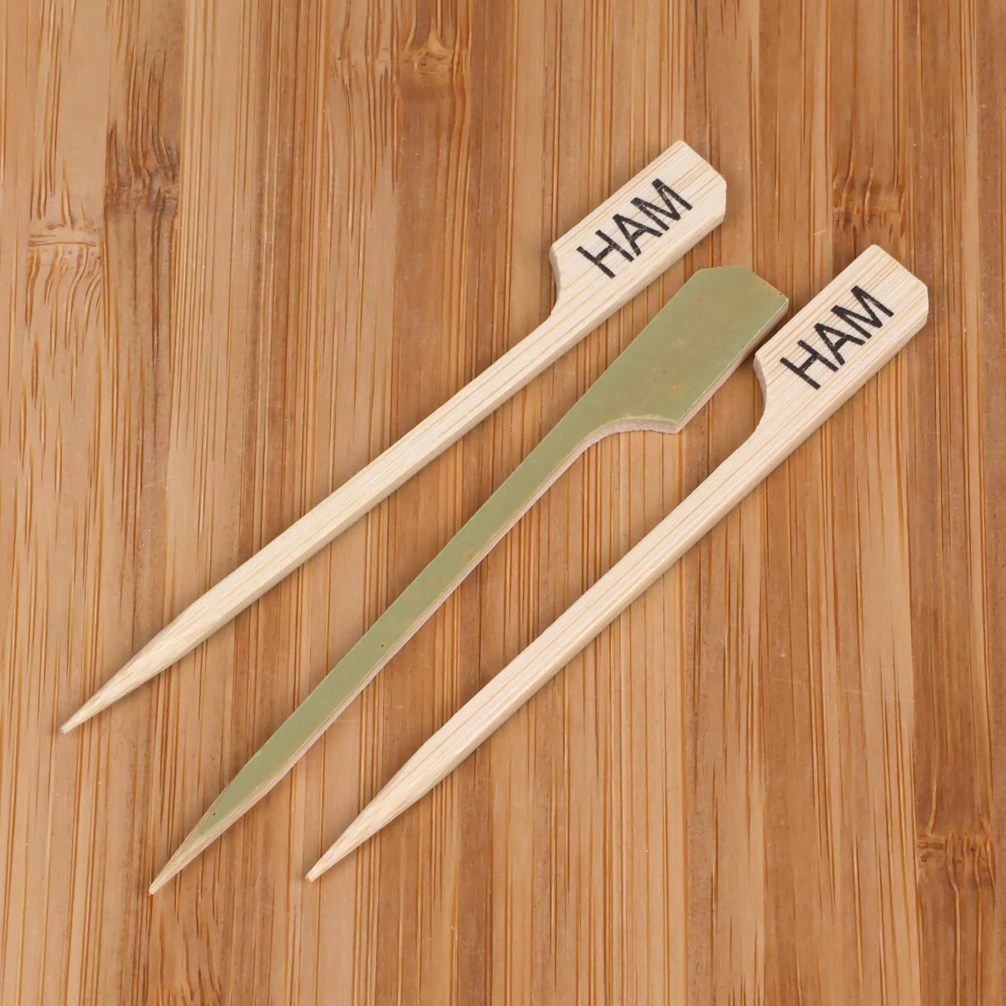 Ham Paddle Bamboo Food Picks - Image 4