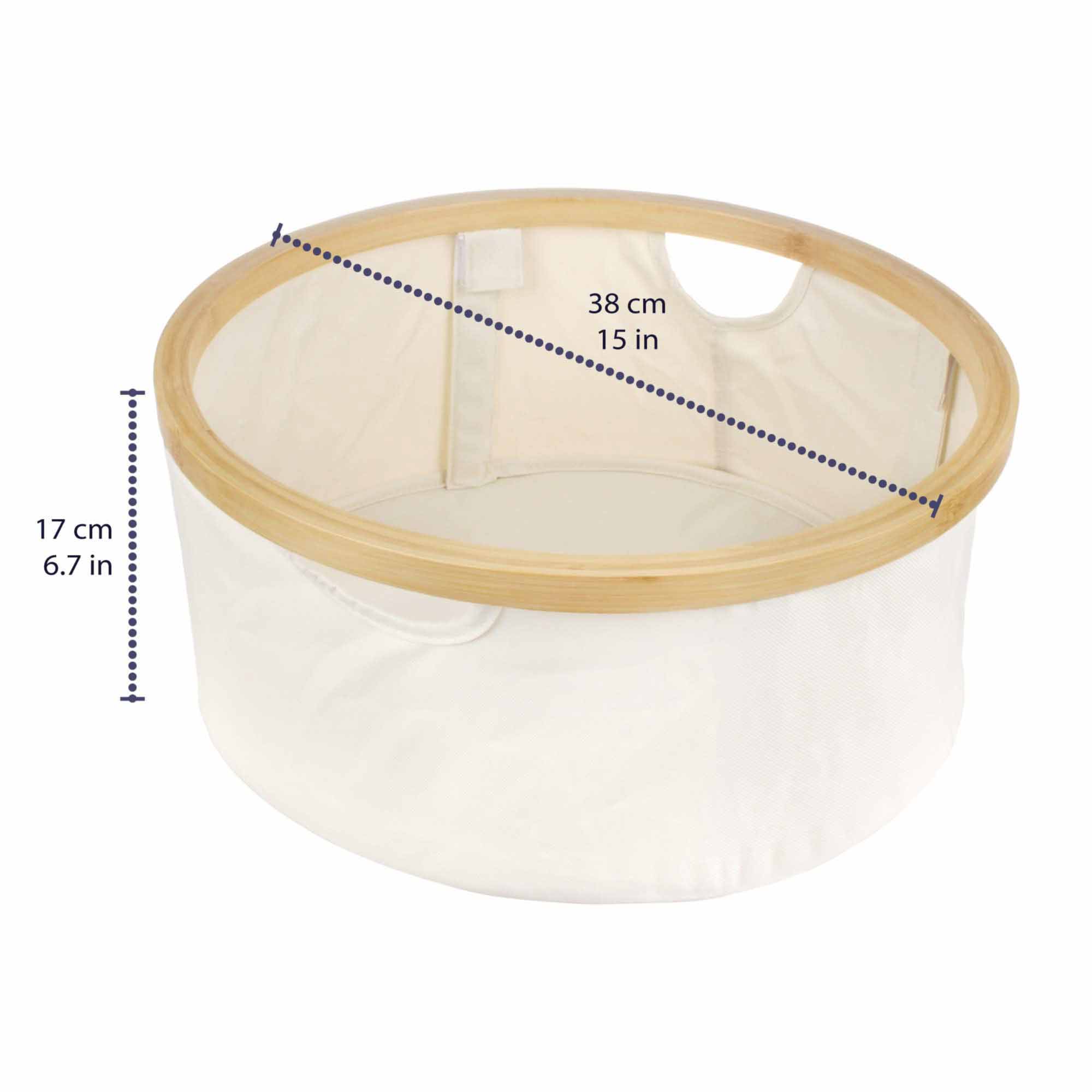 Circular Small Bamboo Hampers - Image 3