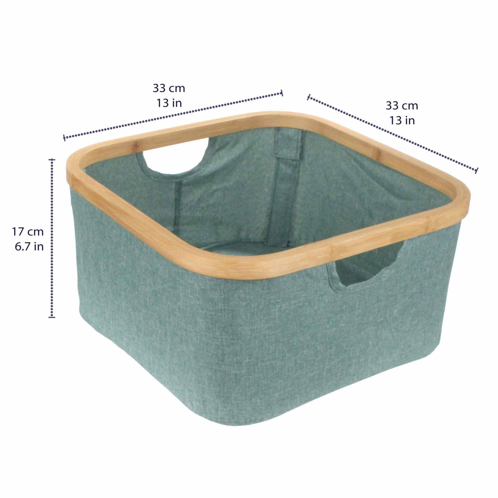 Square Small Bamboo Hampers - Image 8