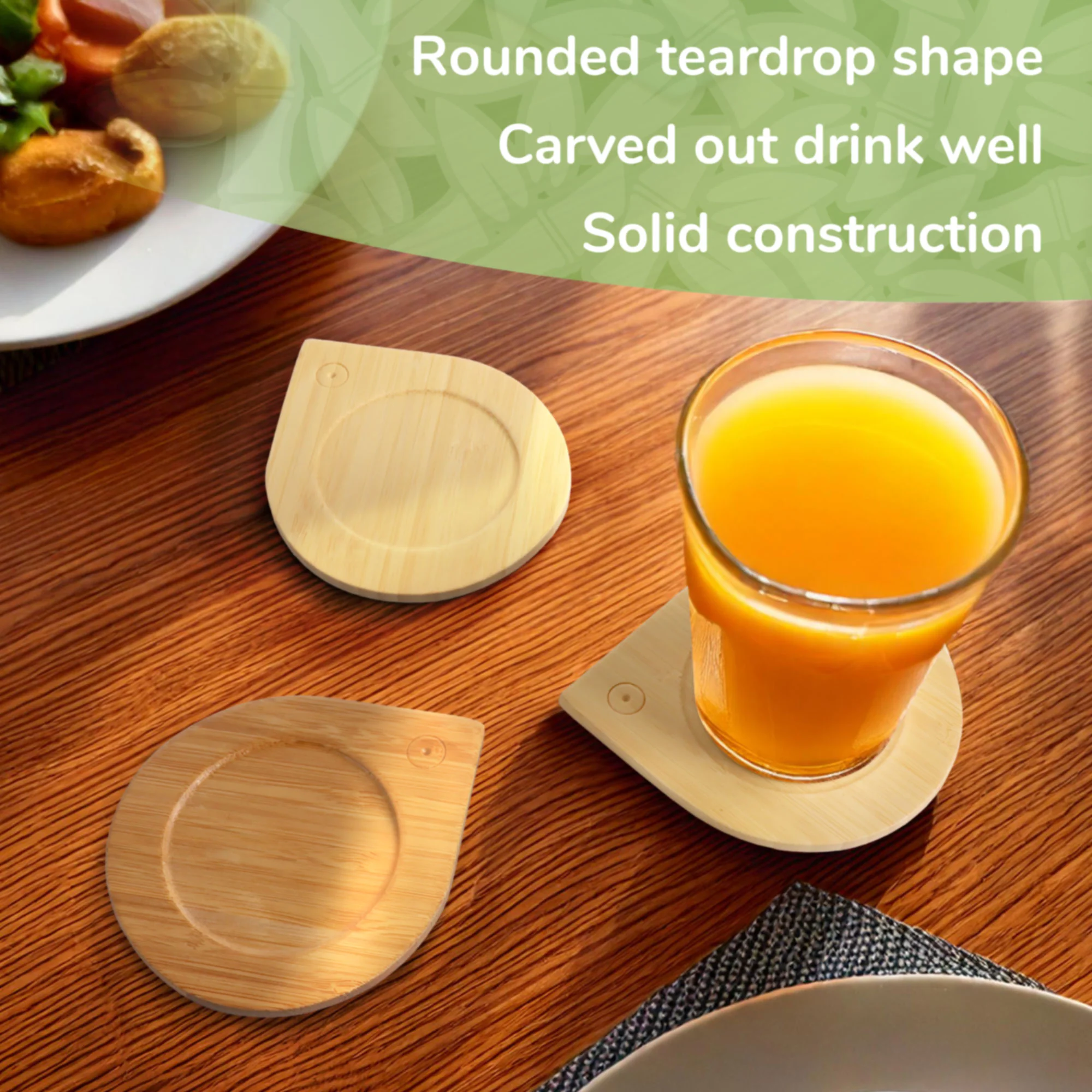 Round Coasters with Holder - Image 5