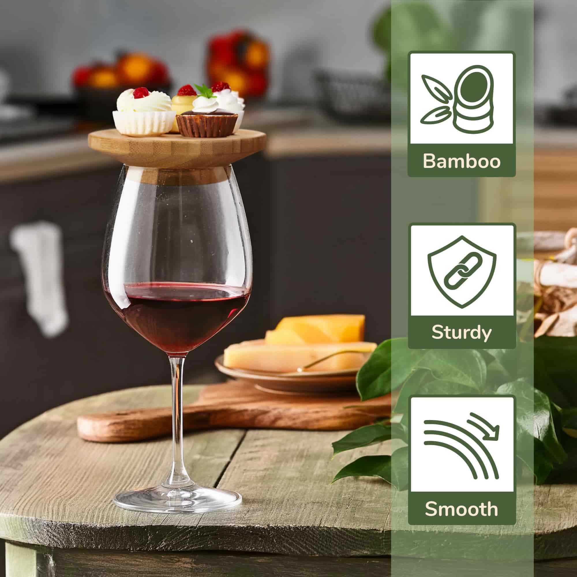 Wine Glass Topper Appetizer Plate - Image 7
