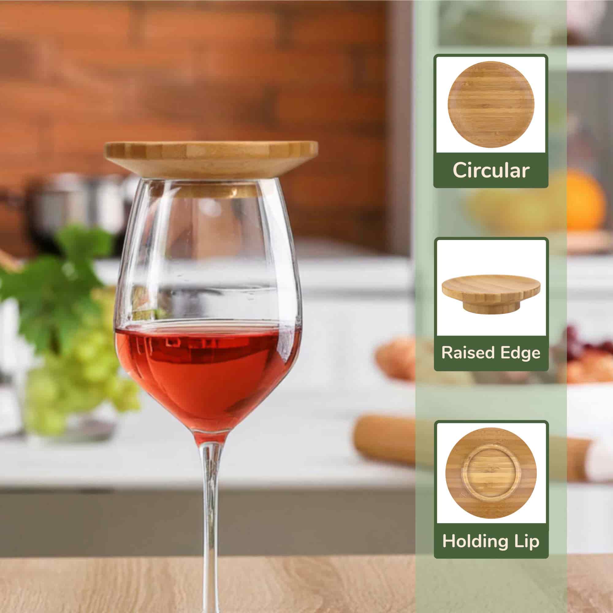 Wine Glass Topper Appetizer Plate - Image 8