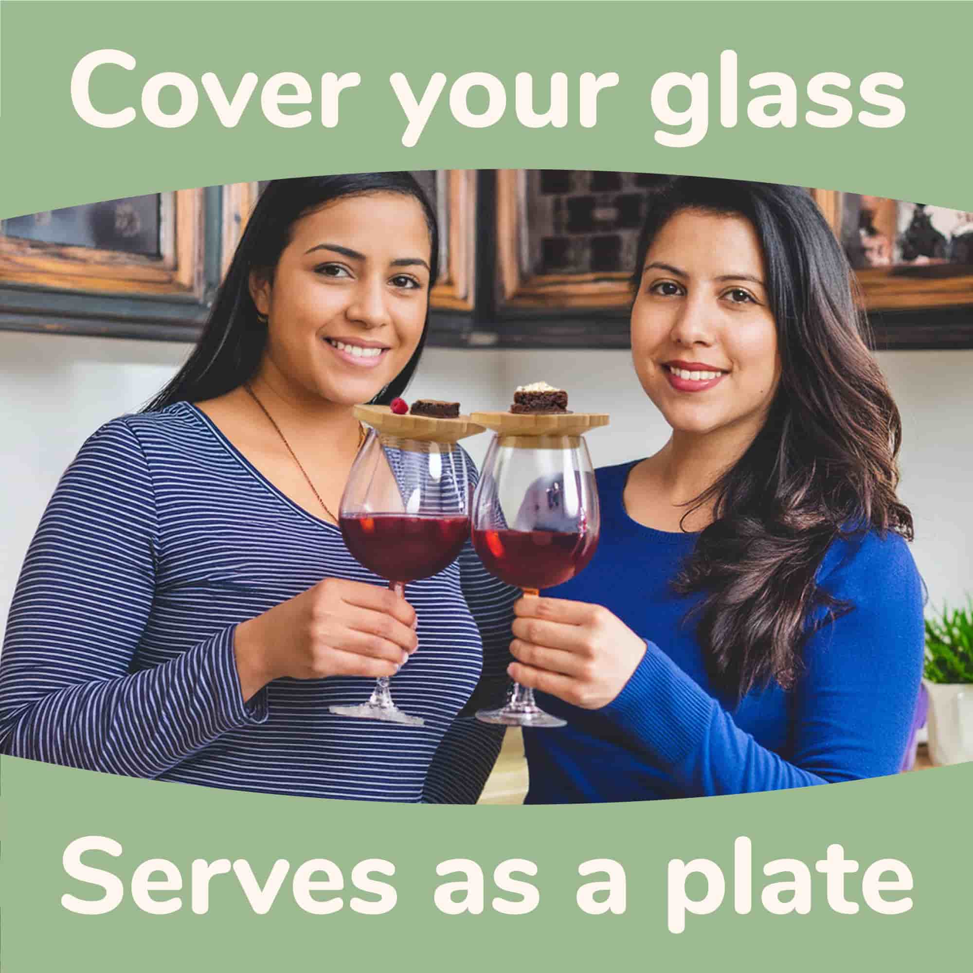 Wine Glass Topper Appetizer Plate - Image 9