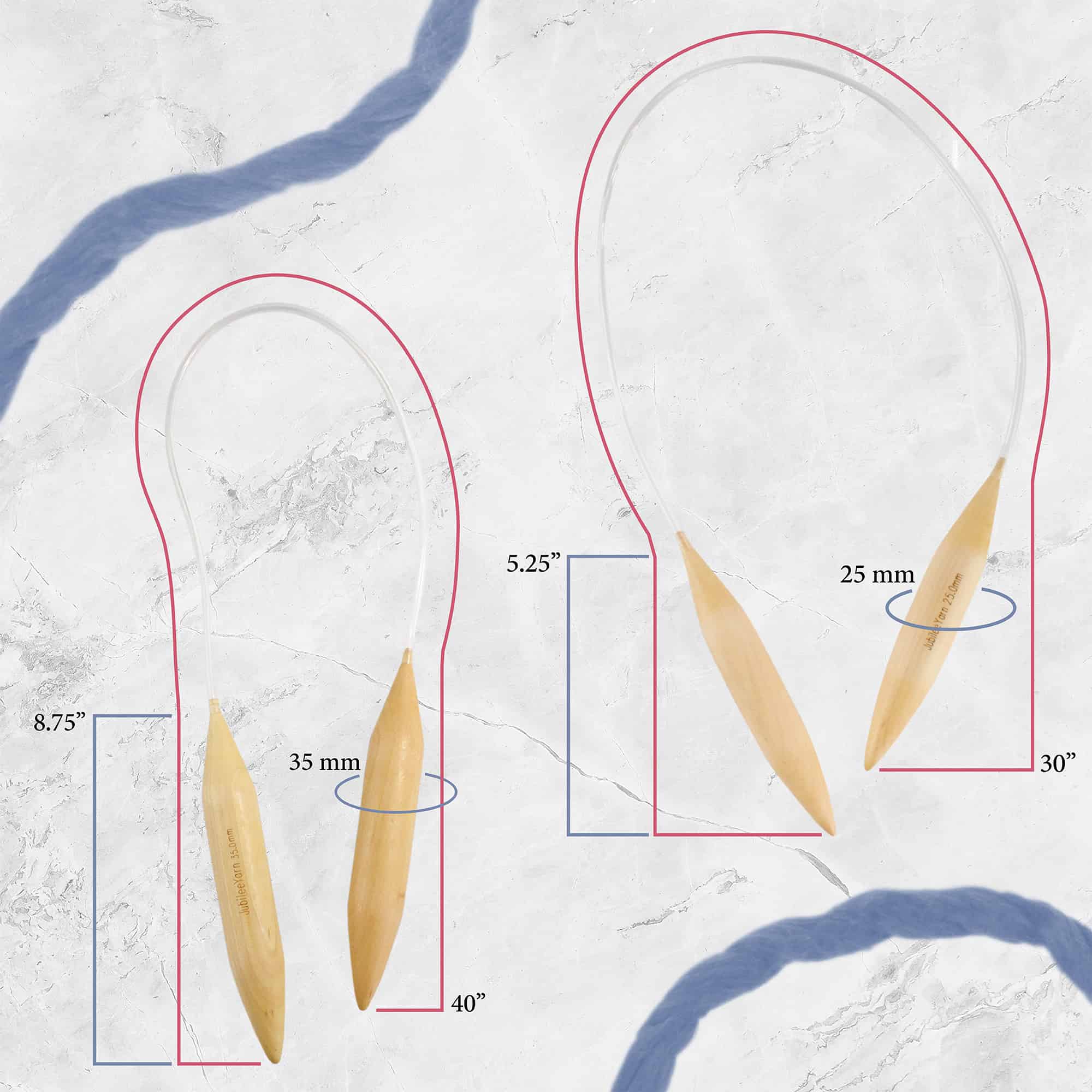Jumbo Bamboo Circular Knitting Needles - Image 3